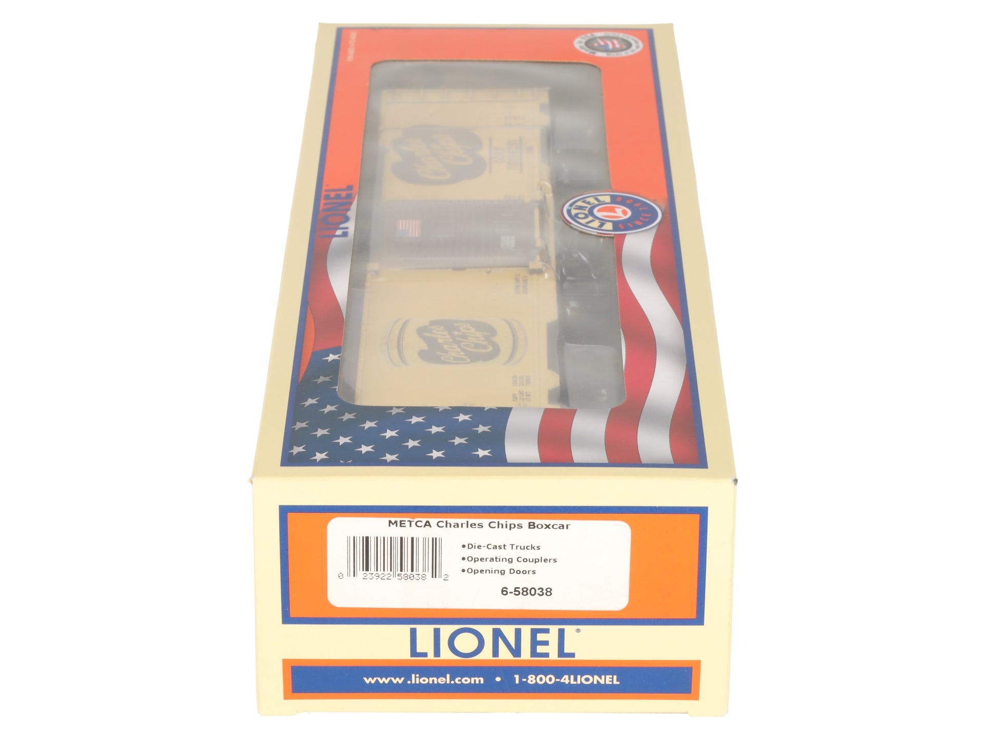 Lionel 6-58038 O Gauge METCA Exclusive Charles Chips 75th Ann. Boxcar #110194281 LN/Box
