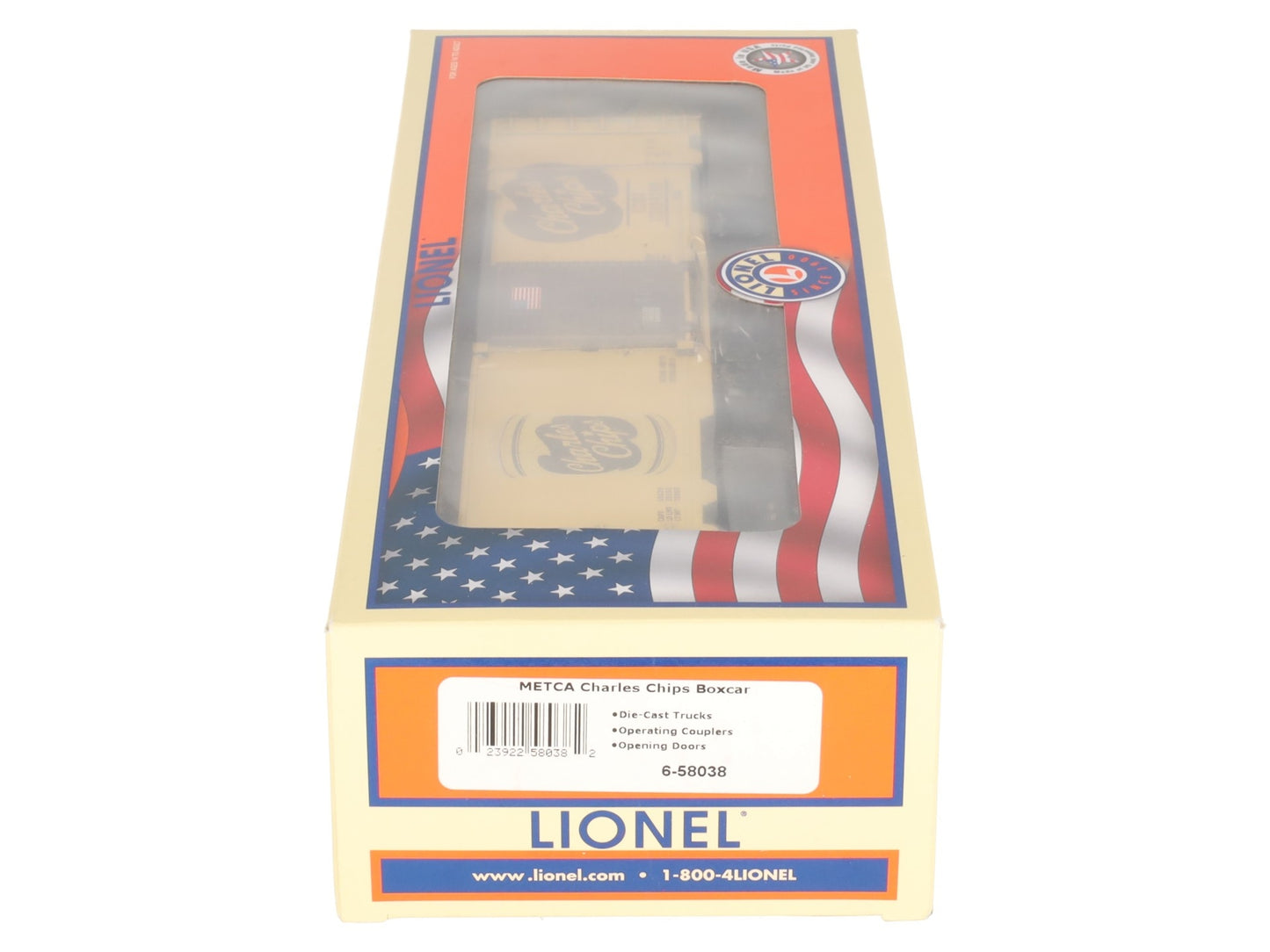 Lionel 6-58038 O Gauge METCA Exclusive Charles Chips 75th Ann. Boxcar #110194281 LN/Box