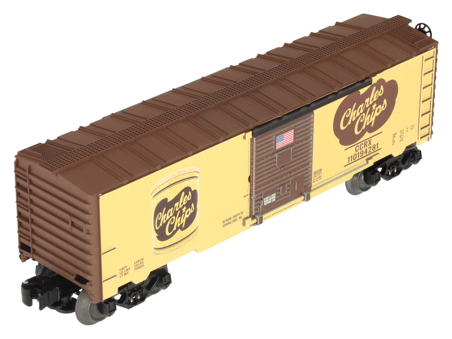 Lionel 6-58038 O Gauge METCA Exclusive Charles Chips 75th Ann. Boxcar #110194281 LN/Box