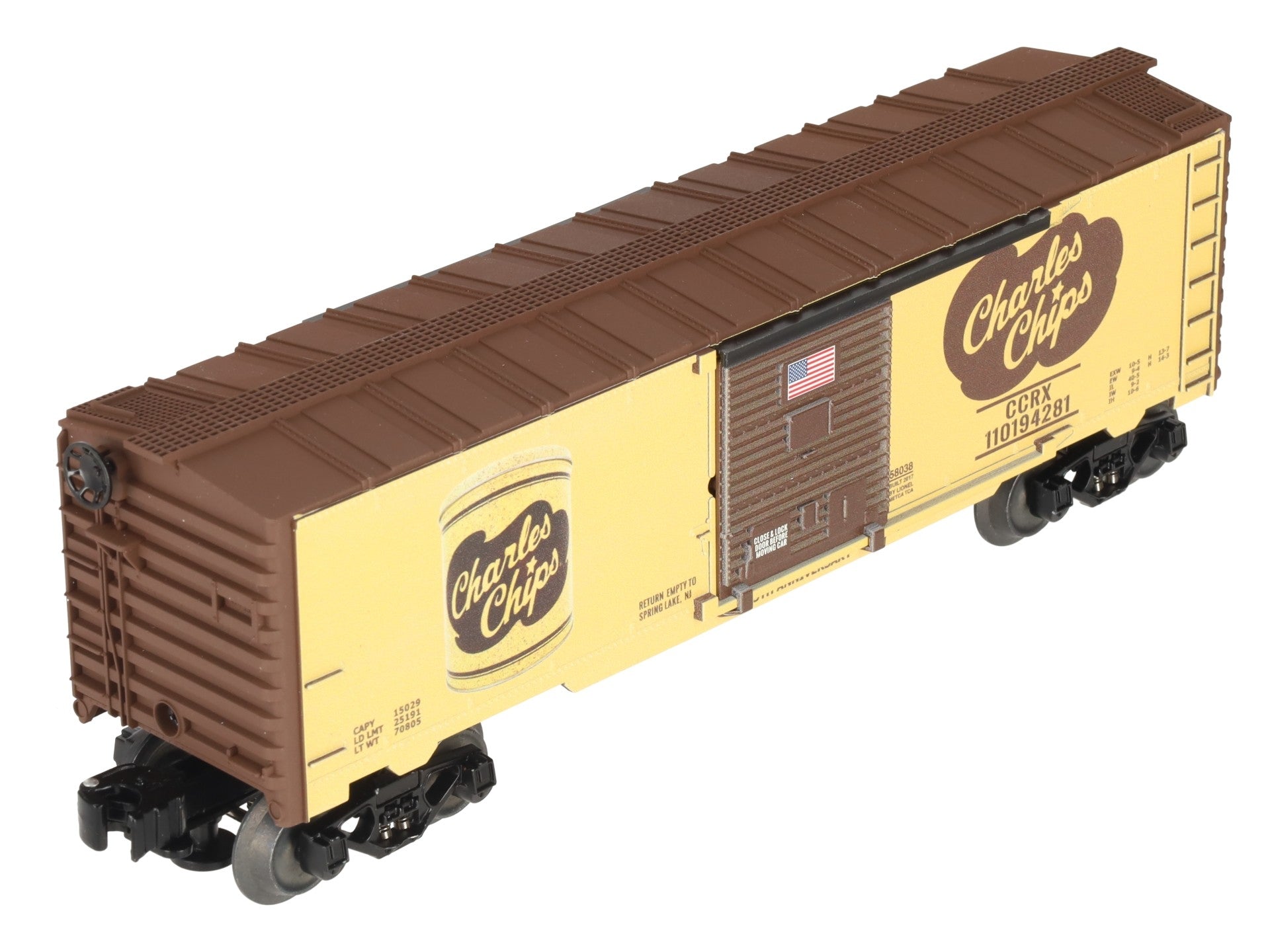 Lionel 6-58038 O Gauge METCA Exclusive Charles Chips 75th Ann. Boxcar #110194281 LN/Box