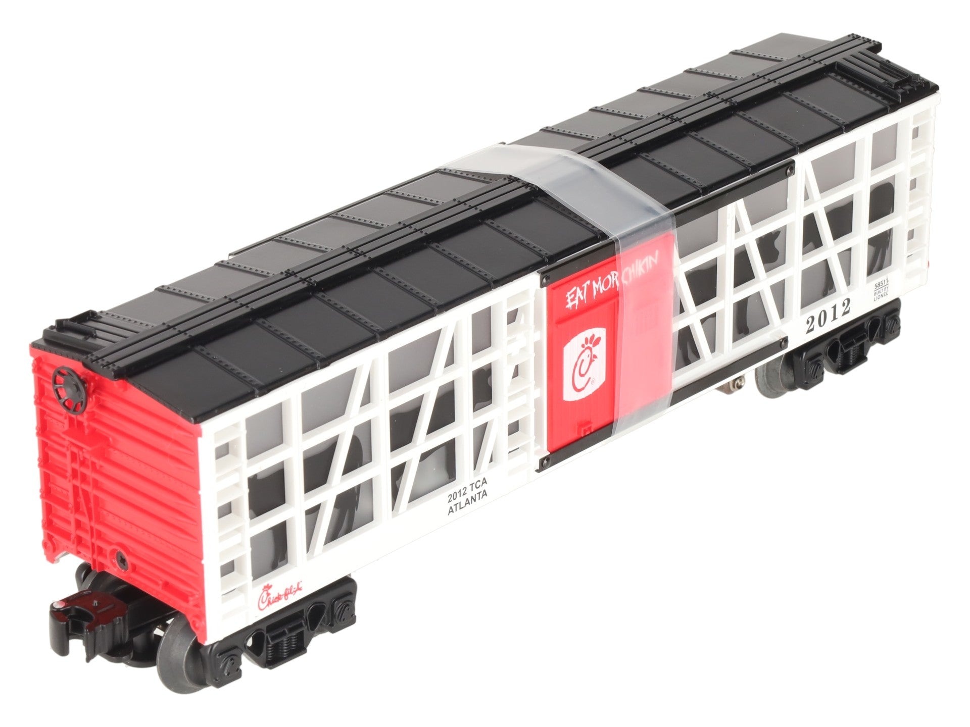 Lionel 6-58511 O Gauge Chick-Fil-A Operating Car TCA Convention Car #2012 LN/Box