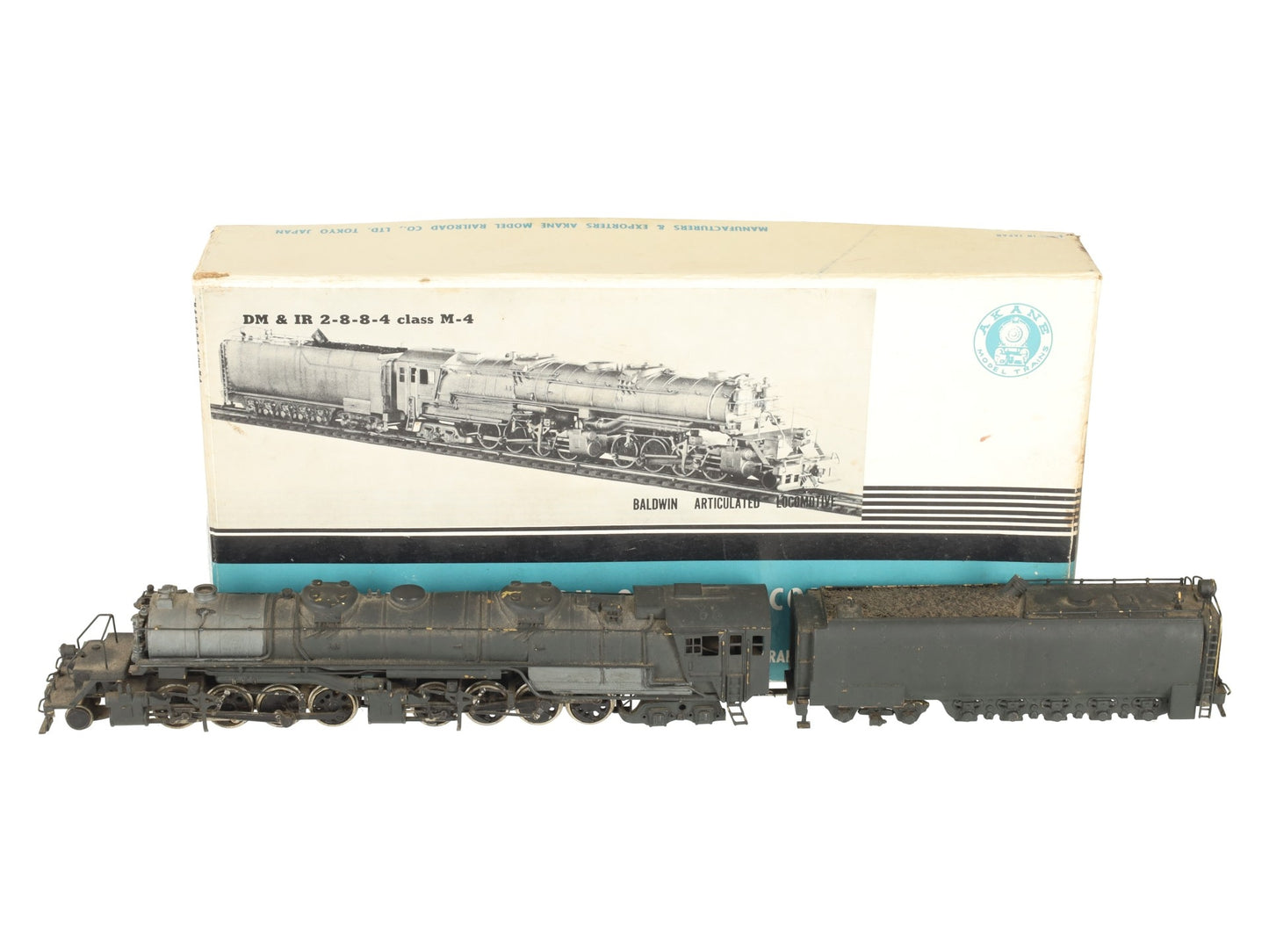 Akane HO Scale BRASS DM&IR 2-8-8-4 Class M-4 Steam Locomotive - Painted/Box