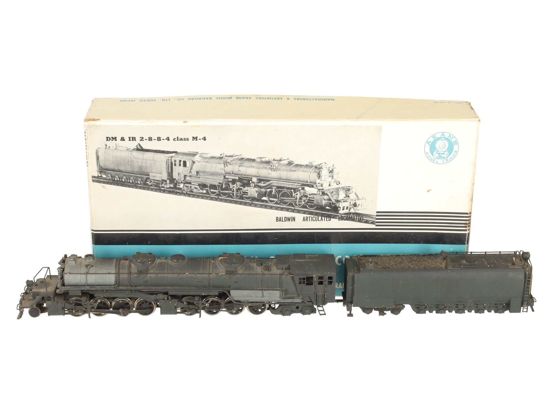 Akane HO Scale BRASS DM&IR 2-8-8-4 Class M-4 Steam Locomotive - Painted/Box