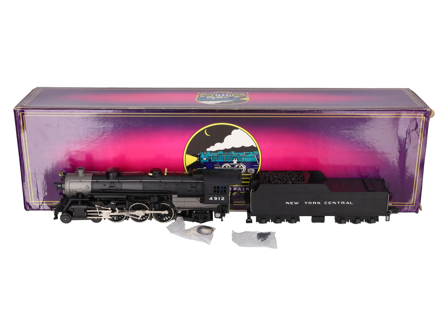 MTH 20-3007-1 O Gauge New York Central Steam Locomotive & Tender w/PS1 #4912 EX/Box