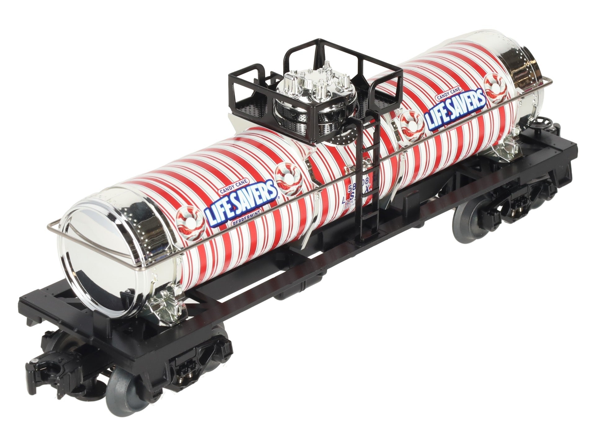Lionel 6-58208 O Gauge Candy Cane Peppermint Lifesavers Tank Car #58208 LN/Box