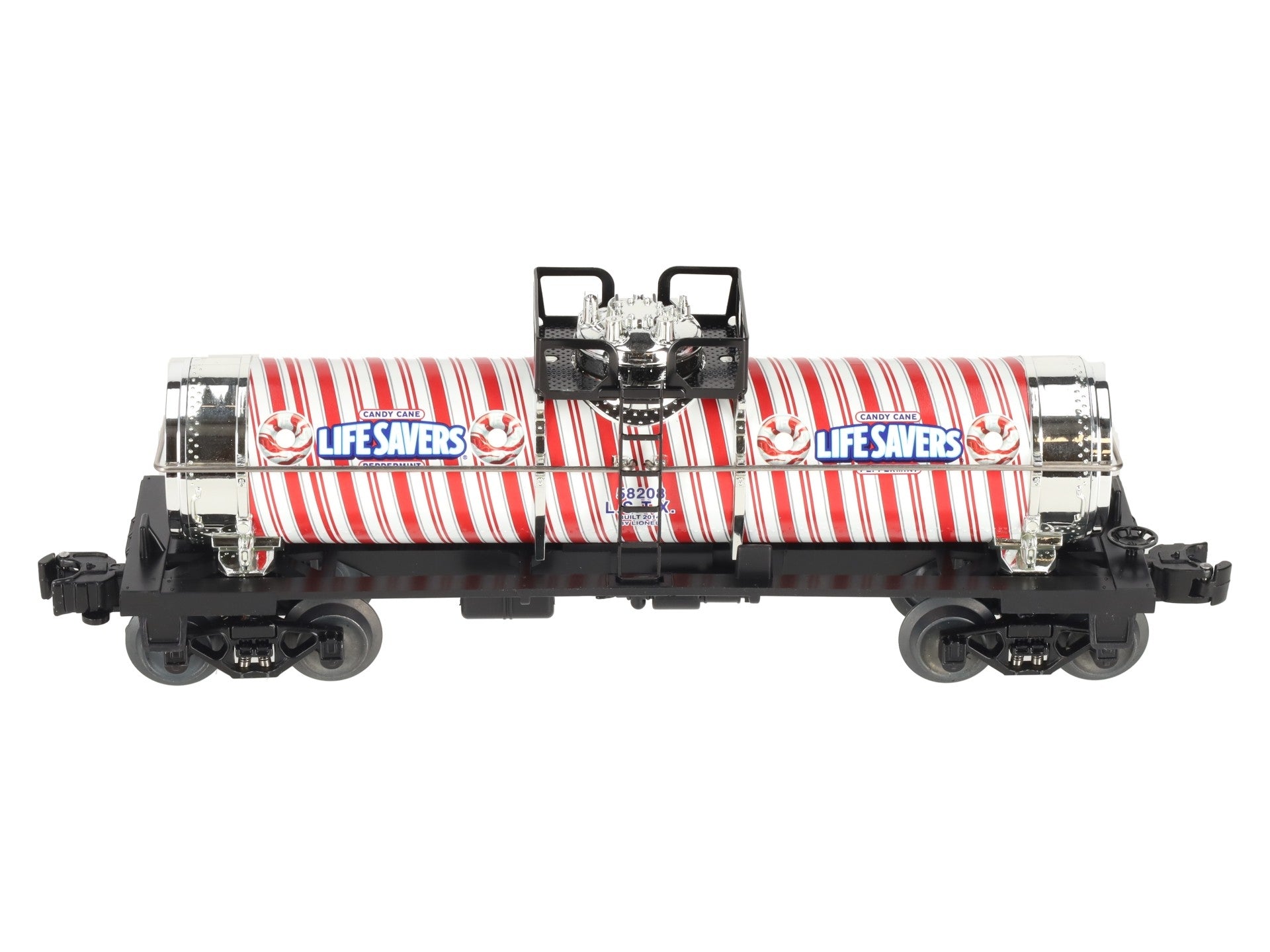 Lionel 6-58208 O Gauge Candy Cane Peppermint Lifesavers Tank Car #58208 LN/Box