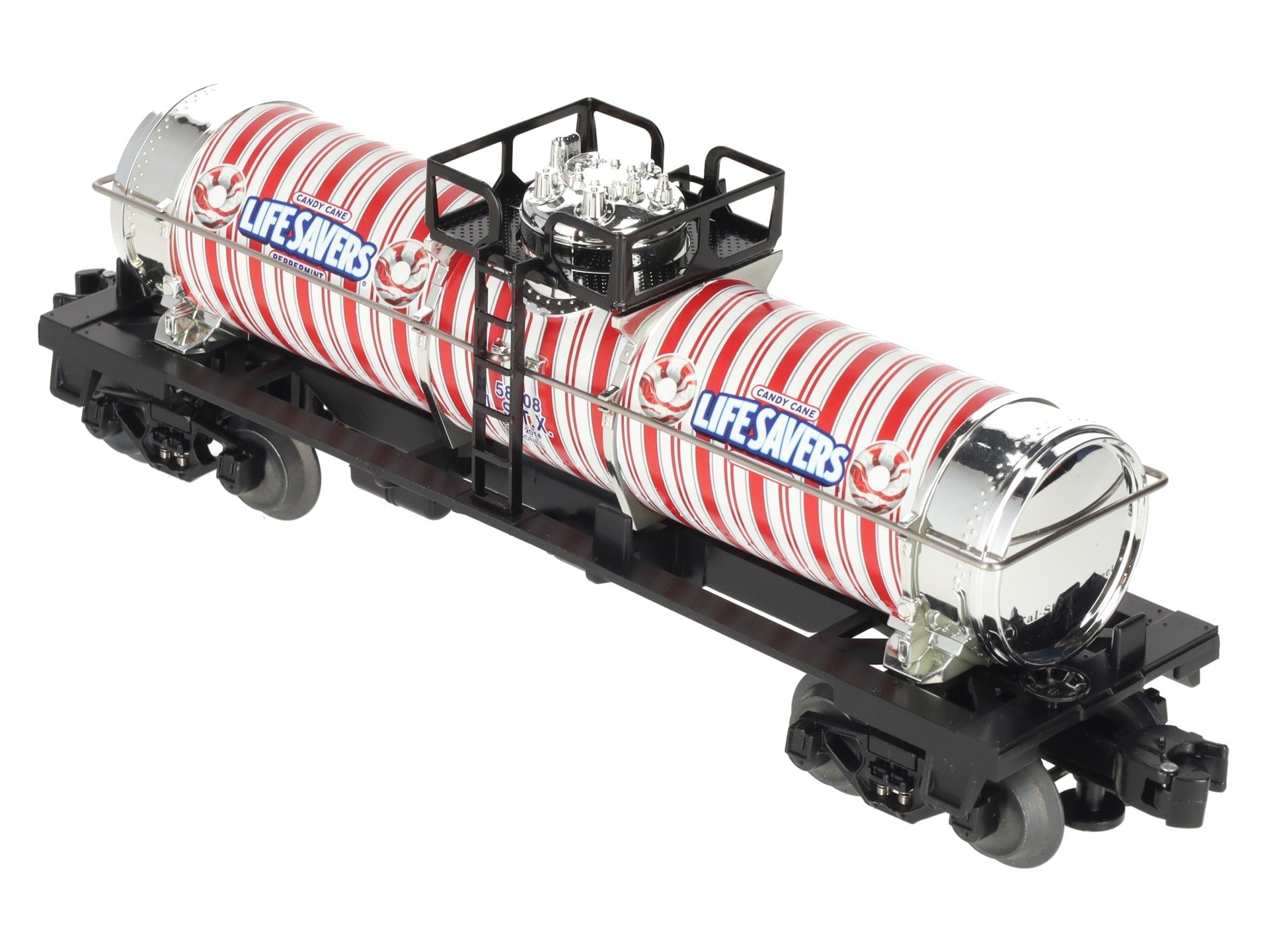 Lionel 6-58208 O Gauge Candy Cane Peppermint Lifesavers Tank Car #58208 LN/Box