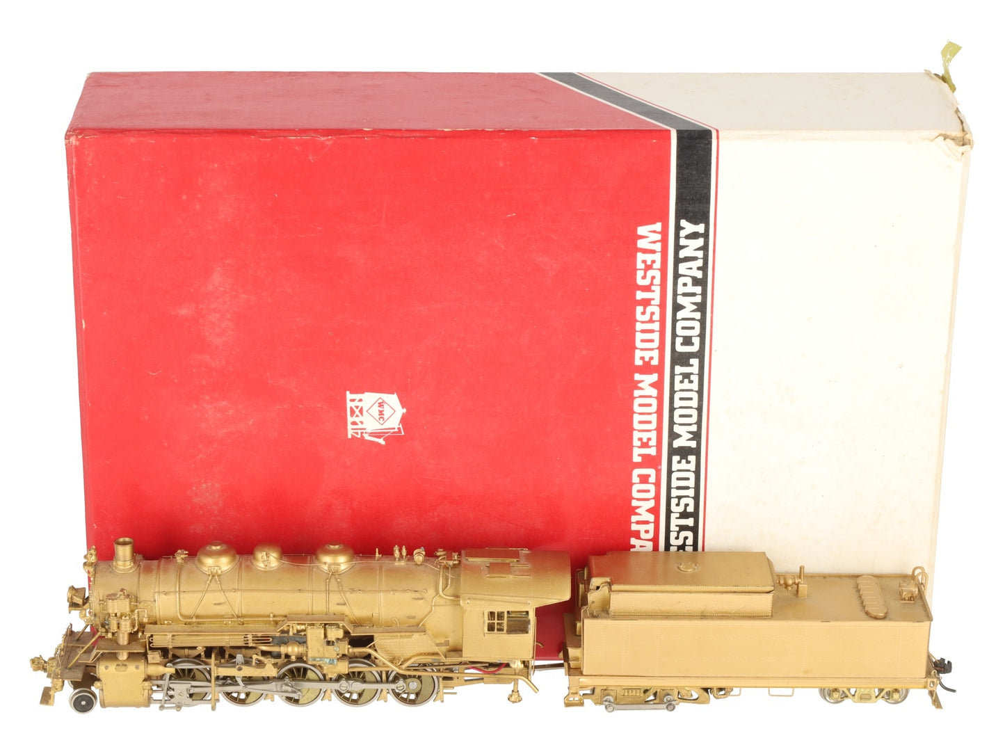 Westside Model Co. HO BRASS "The Brute" 2-10-0 Steam Locomotive & Tender EX/Box