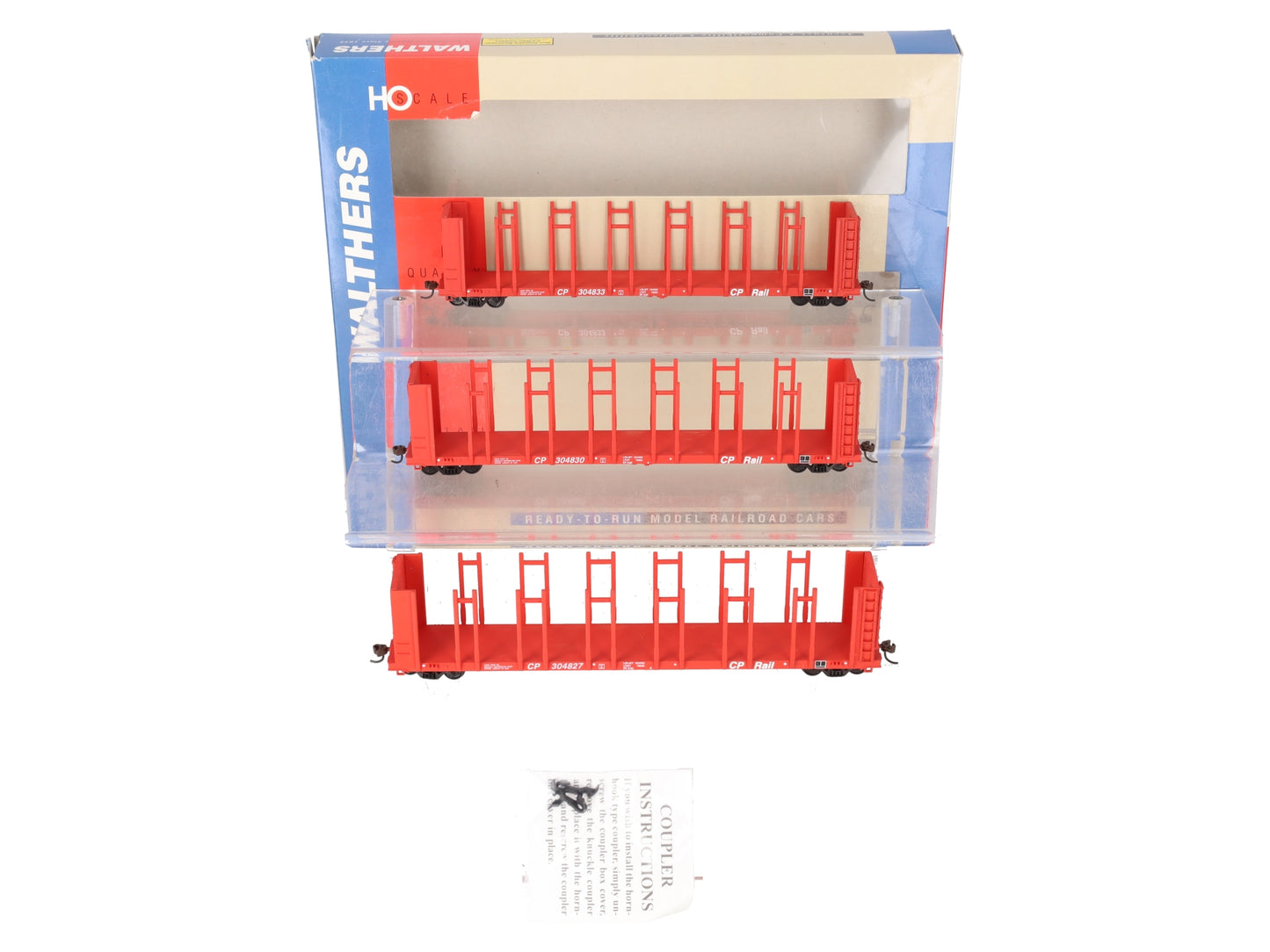 Walthers 932-33152 HO Scale Canadian Pacific 63' Pulpwood Car 3 Pack LN/Box