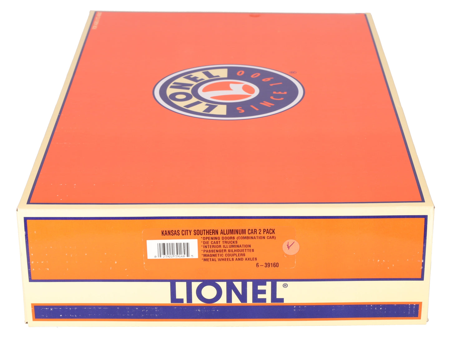 Lionel 6-39160 KCS Aluminum Passenger Car (Set of 2) LN/Box