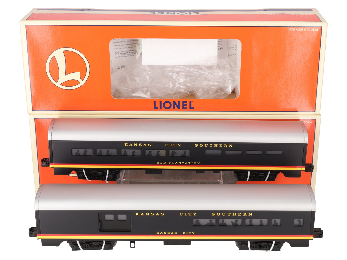 Lionel 6-39160 KCS Aluminum Passenger Car (Set of 2) LN/Box