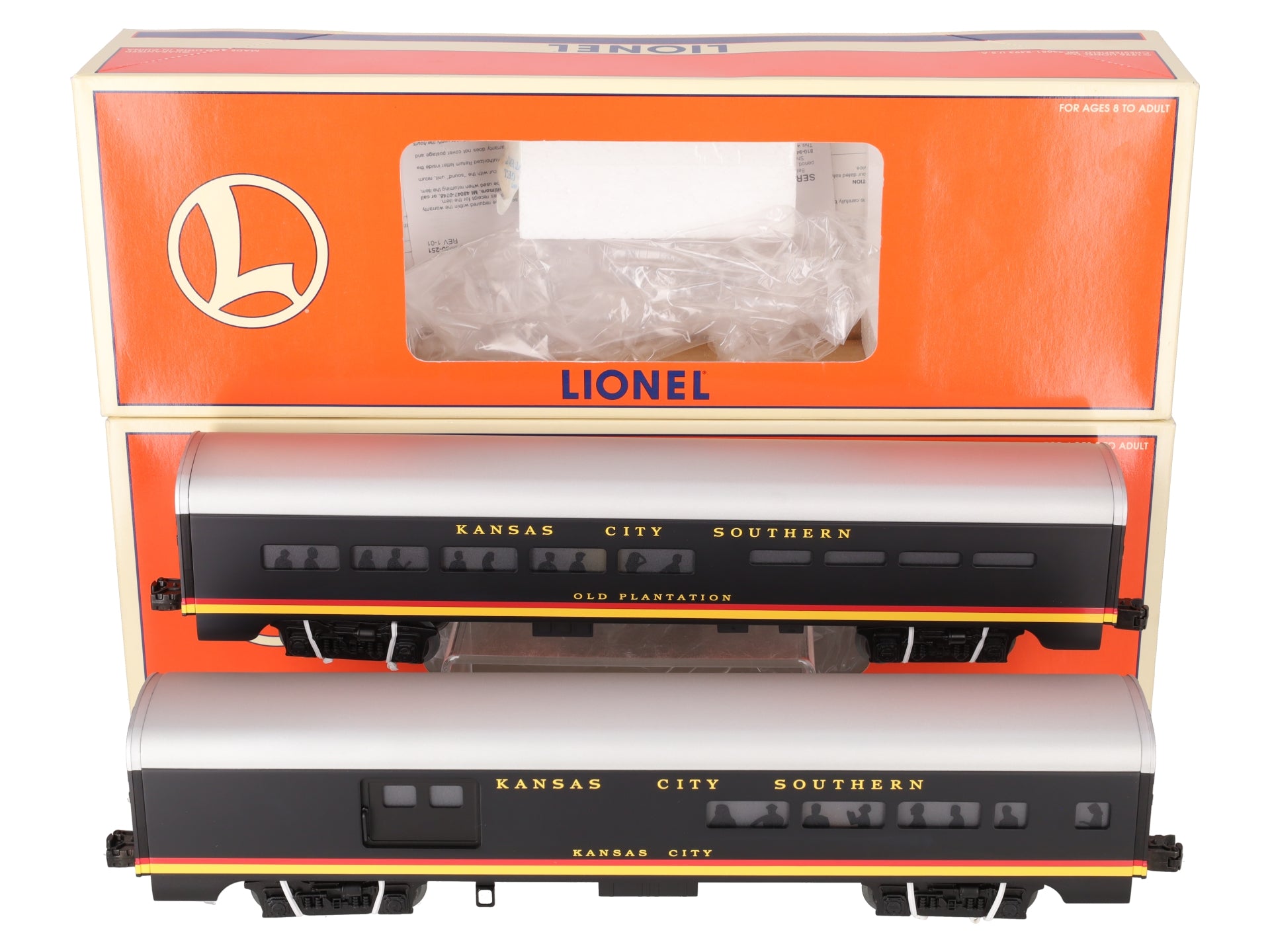 Lionel 6-39160 KCS Aluminum Passenger Car (Set of 2) LN/Box