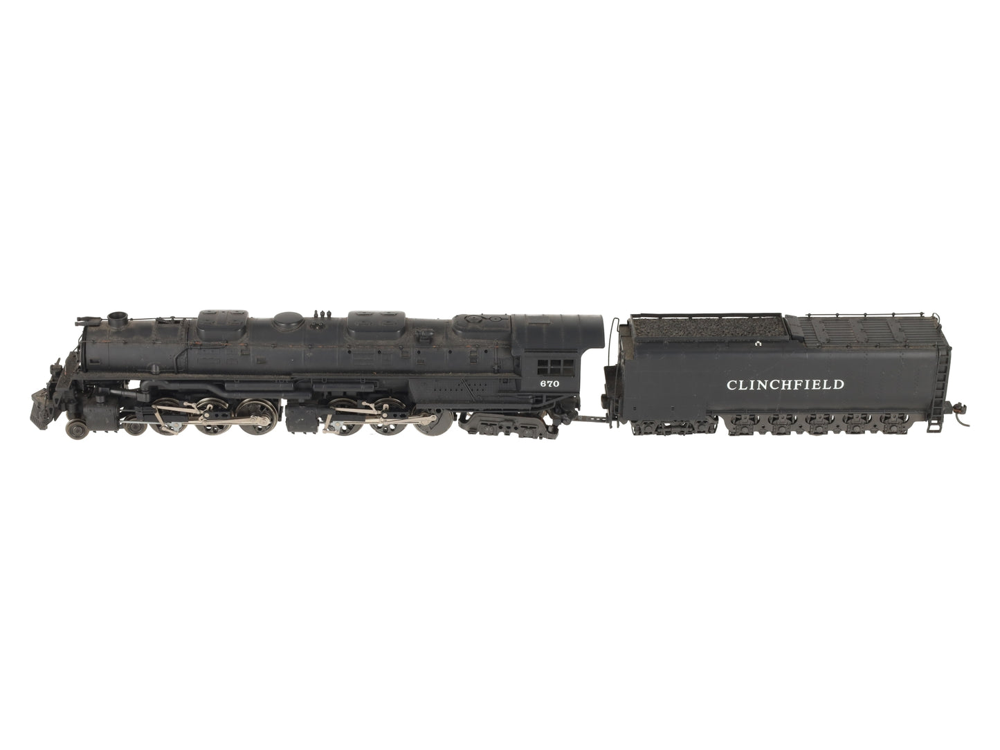 Rivarossi 1597 HO Clinchfield 4-6-6-4 Challenger Steam Locomotive #670 VG