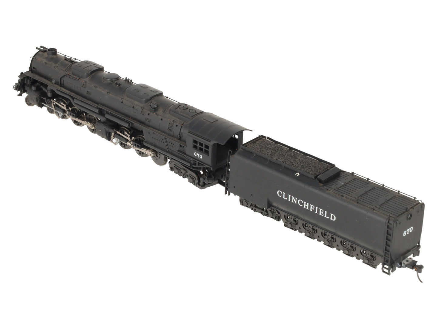 Rivarossi 1597 HO Clinchfield 4-6-6-4 Challenger Steam Locomotive #670 VG