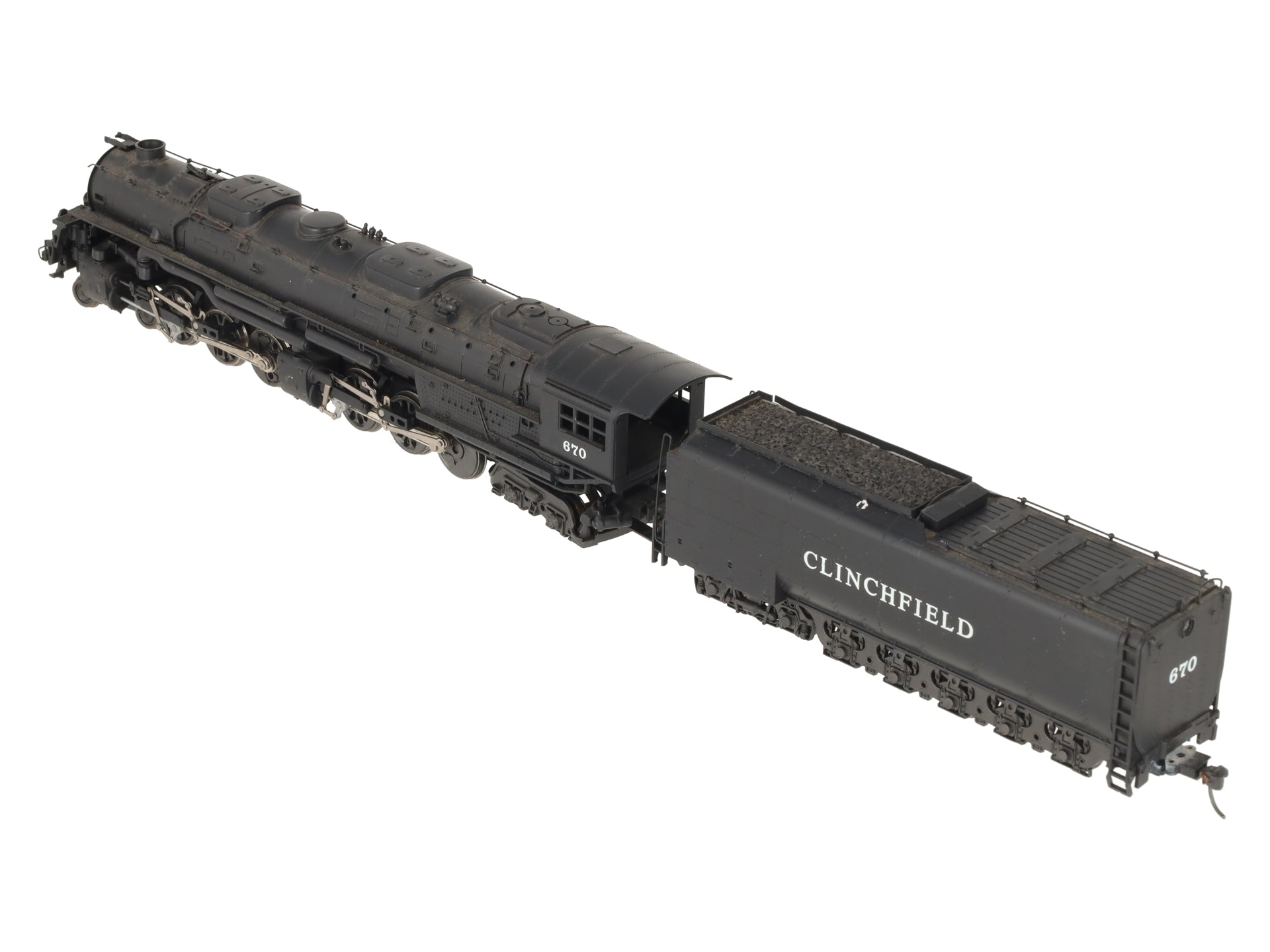 Rivarossi 1597 HO Clinchfield 4-6-6-4 Challenger Steam Locomotive #670 VG