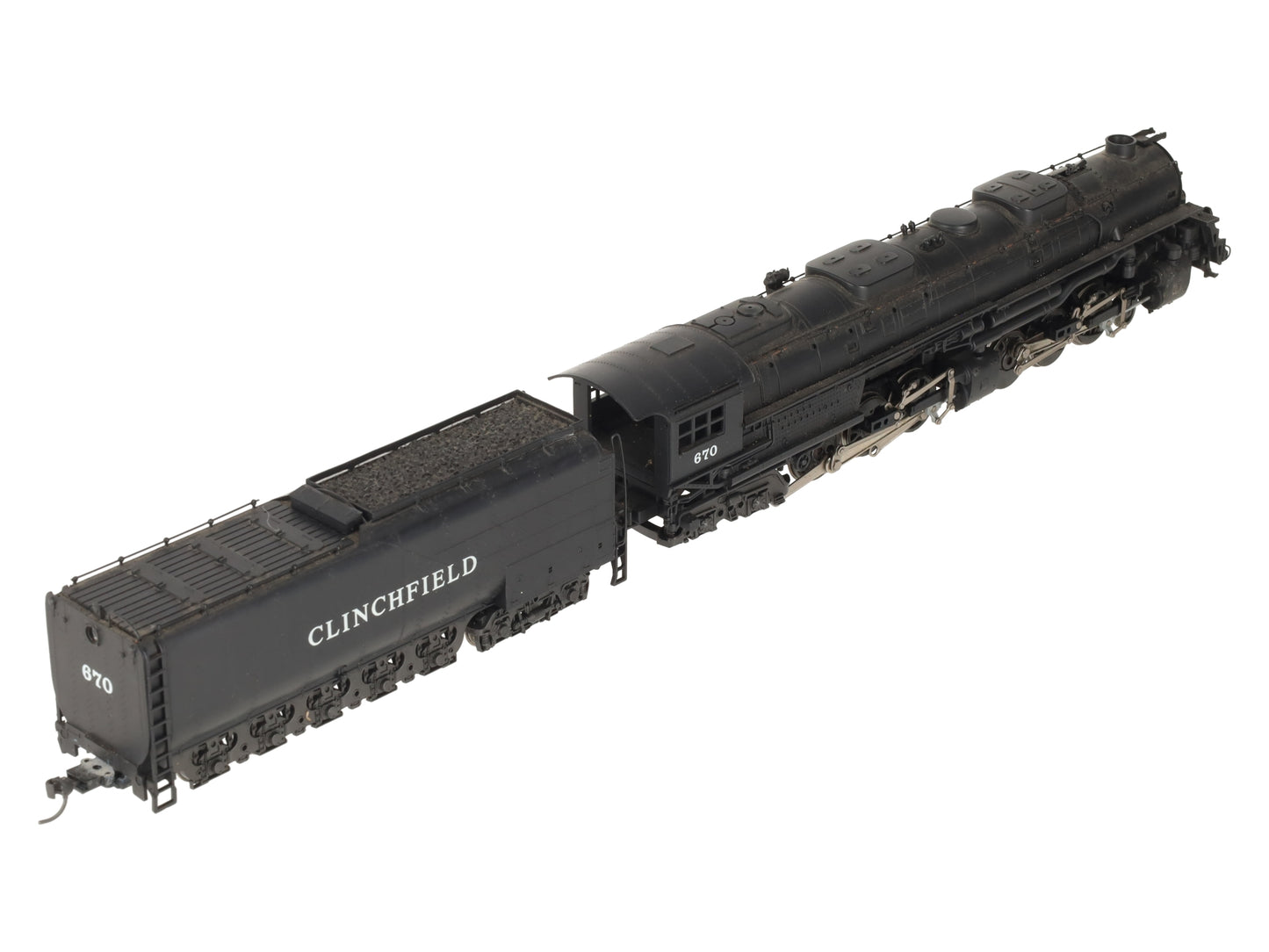 Rivarossi 1597 HO Clinchfield 4-6-6-4 Challenger Steam Locomotive #670 VG