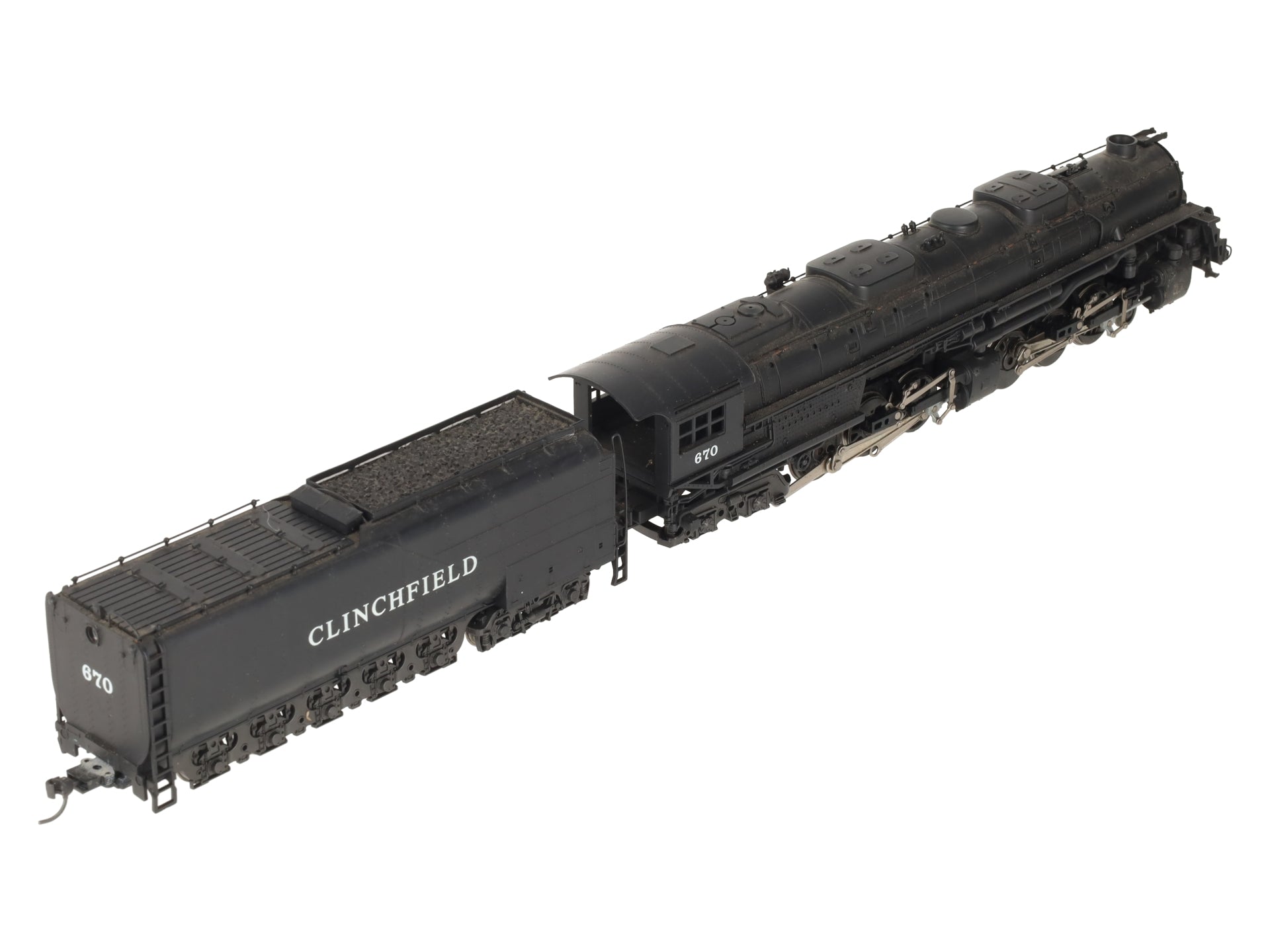 Rivarossi 1597 HO Clinchfield 4-6-6-4 Challenger Steam Locomotive #670 VG