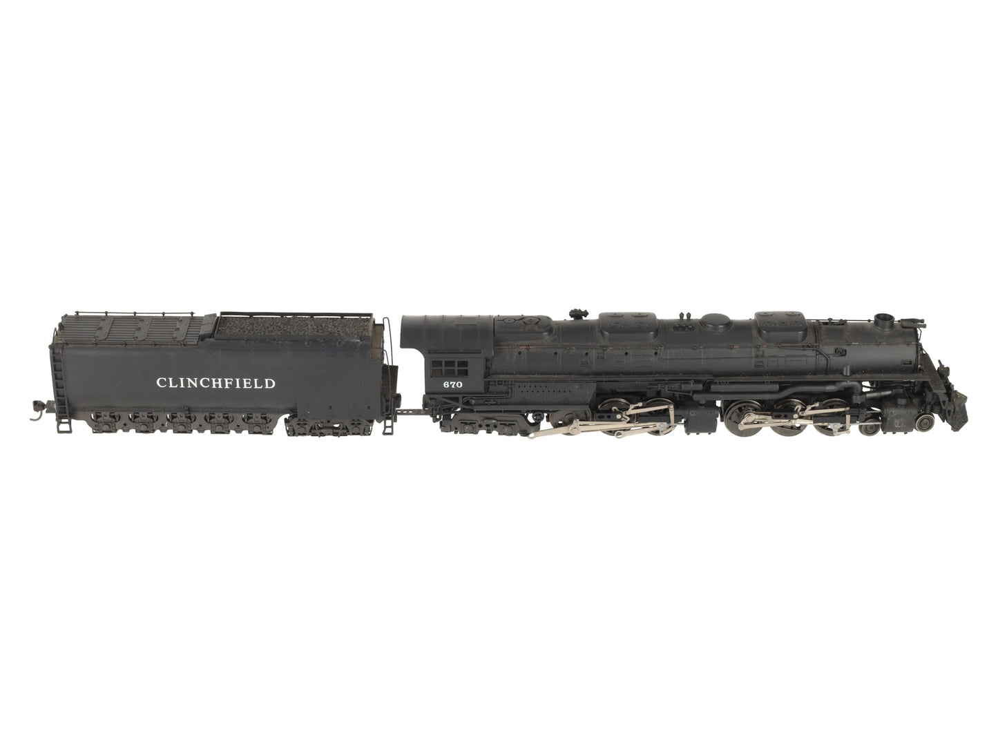 Rivarossi 1597 HO Clinchfield 4-6-6-4 Challenger Steam Locomotive #670 VG