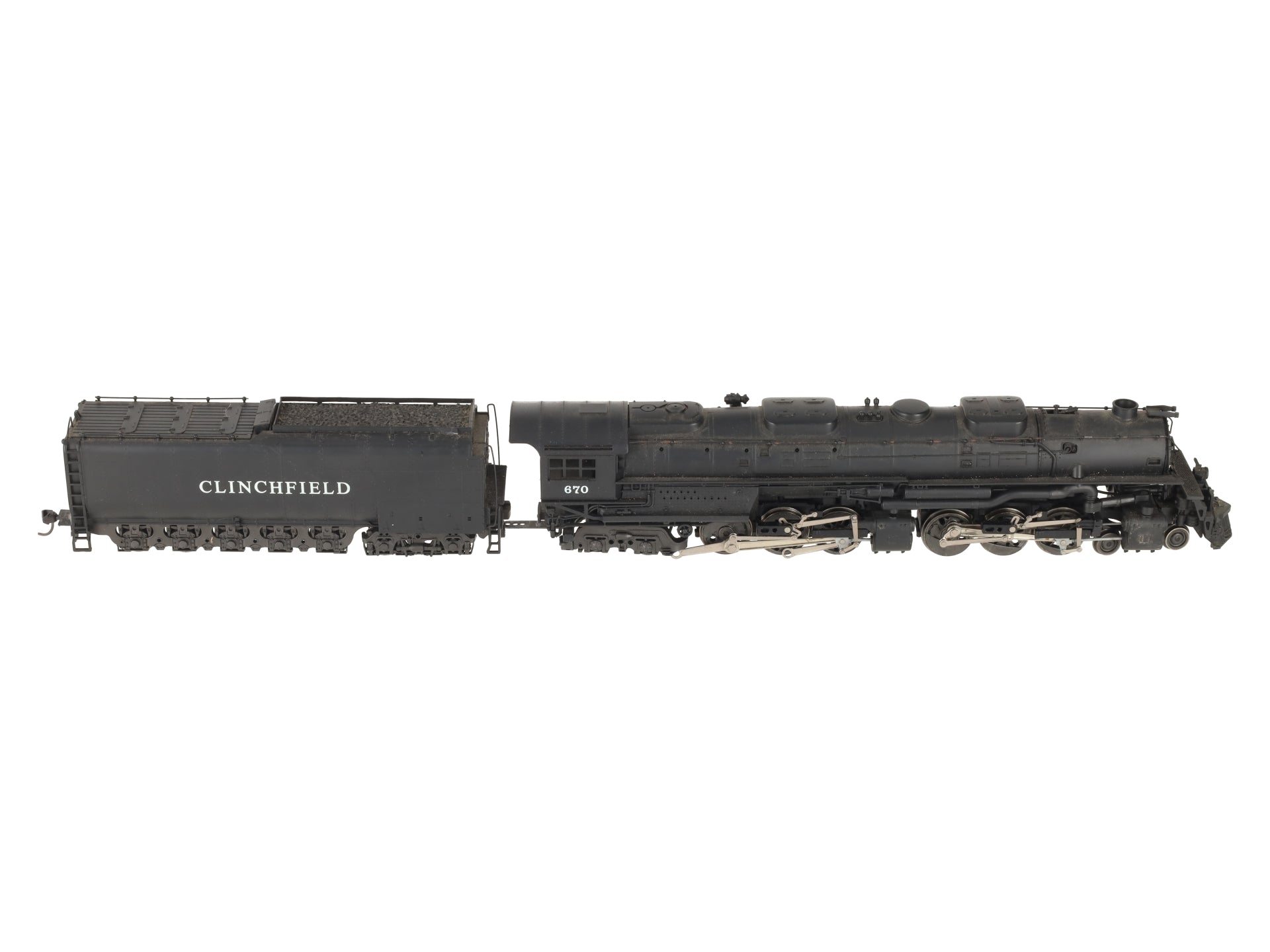 Rivarossi 1597 HO Clinchfield 4-6-6-4 Challenger Steam Locomotive #670 VG
