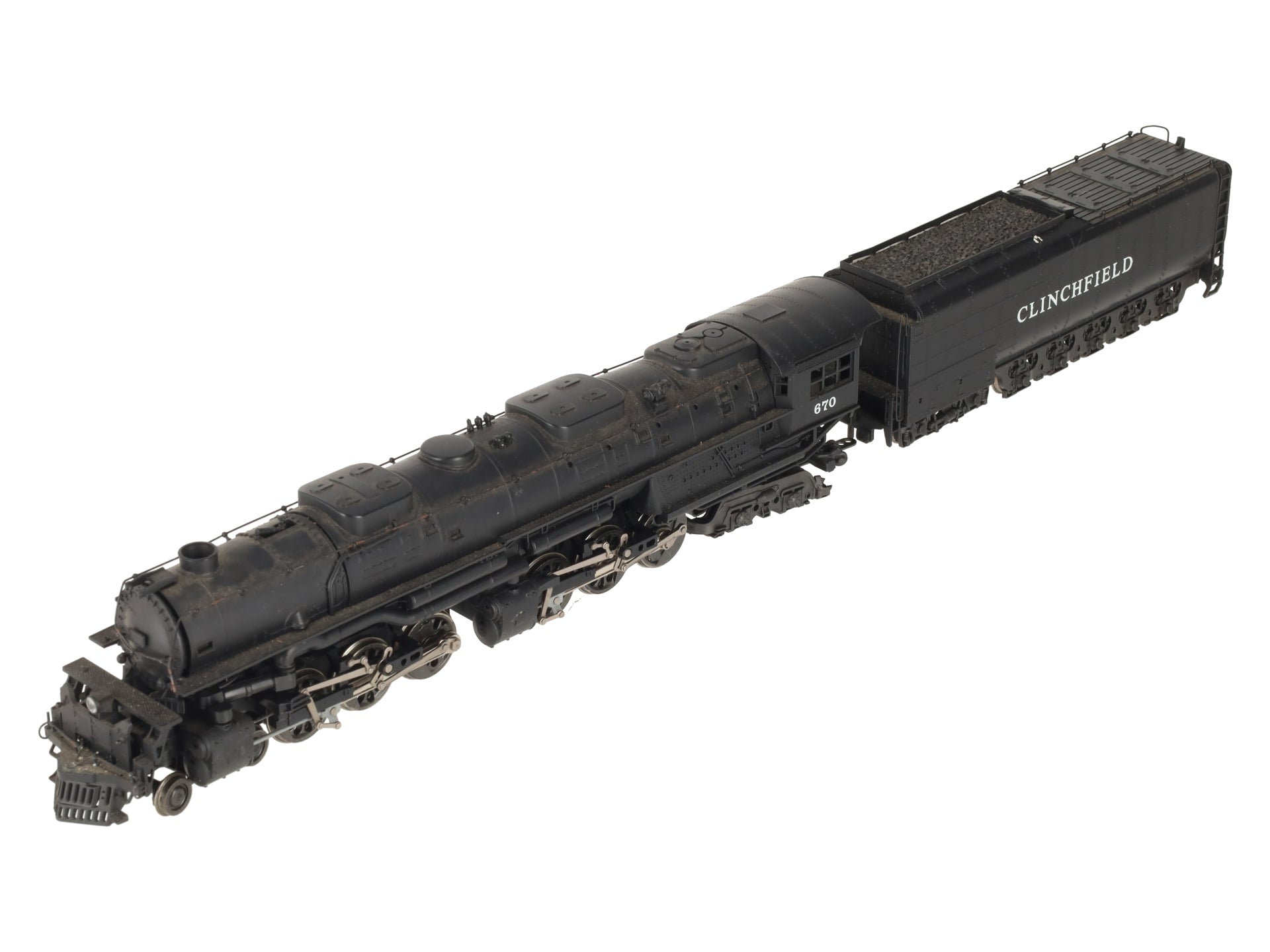 Rivarossi 1597 HO Clinchfield 4-6-6-4 Challenger Steam Locomotive #670 VG