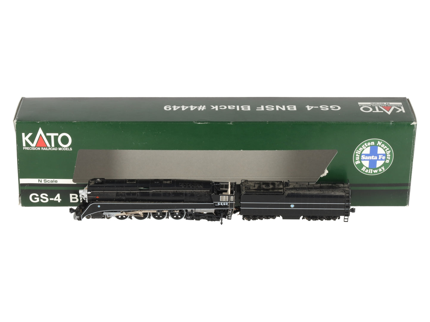 Kato 126-0312 N BNSF Excursion 4-8-4 GS-4 Black #4449/Box