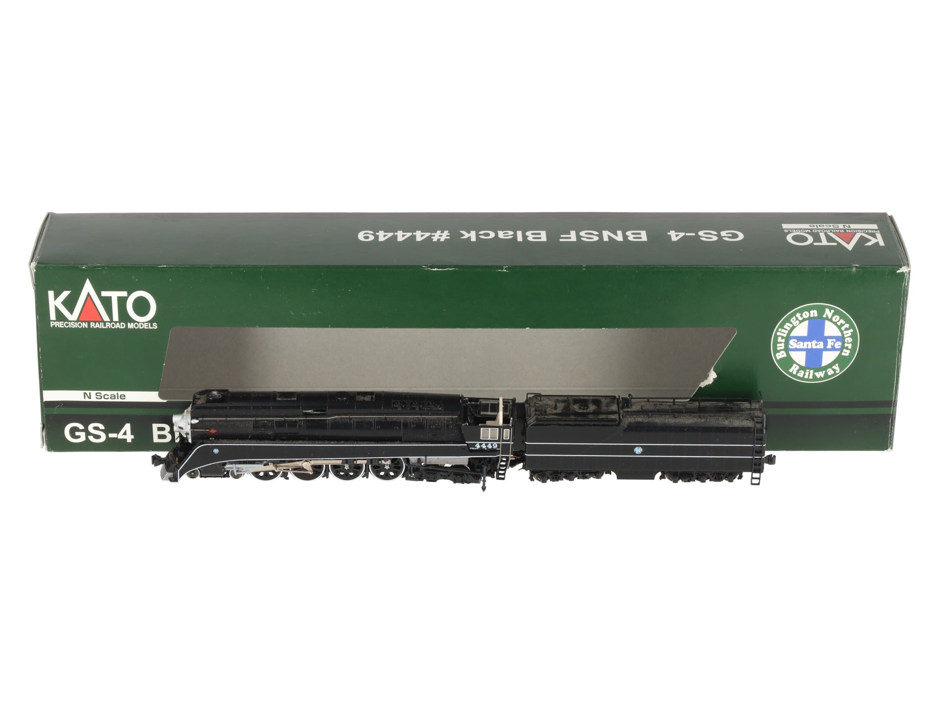 Kato 126-0312 N BNSF Excursion 4-8-4 GS-4 Black #4449/Box