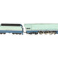 AHM 5196-B HO Scale Santa Fe Hudson "Blue Goose" Steam Loco & Tender #3460 EX/Box