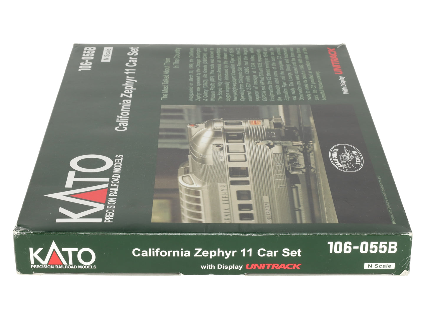 Kato 106-055B California Zephyr N Gauge Diesel Passenger Train Set LN/Box