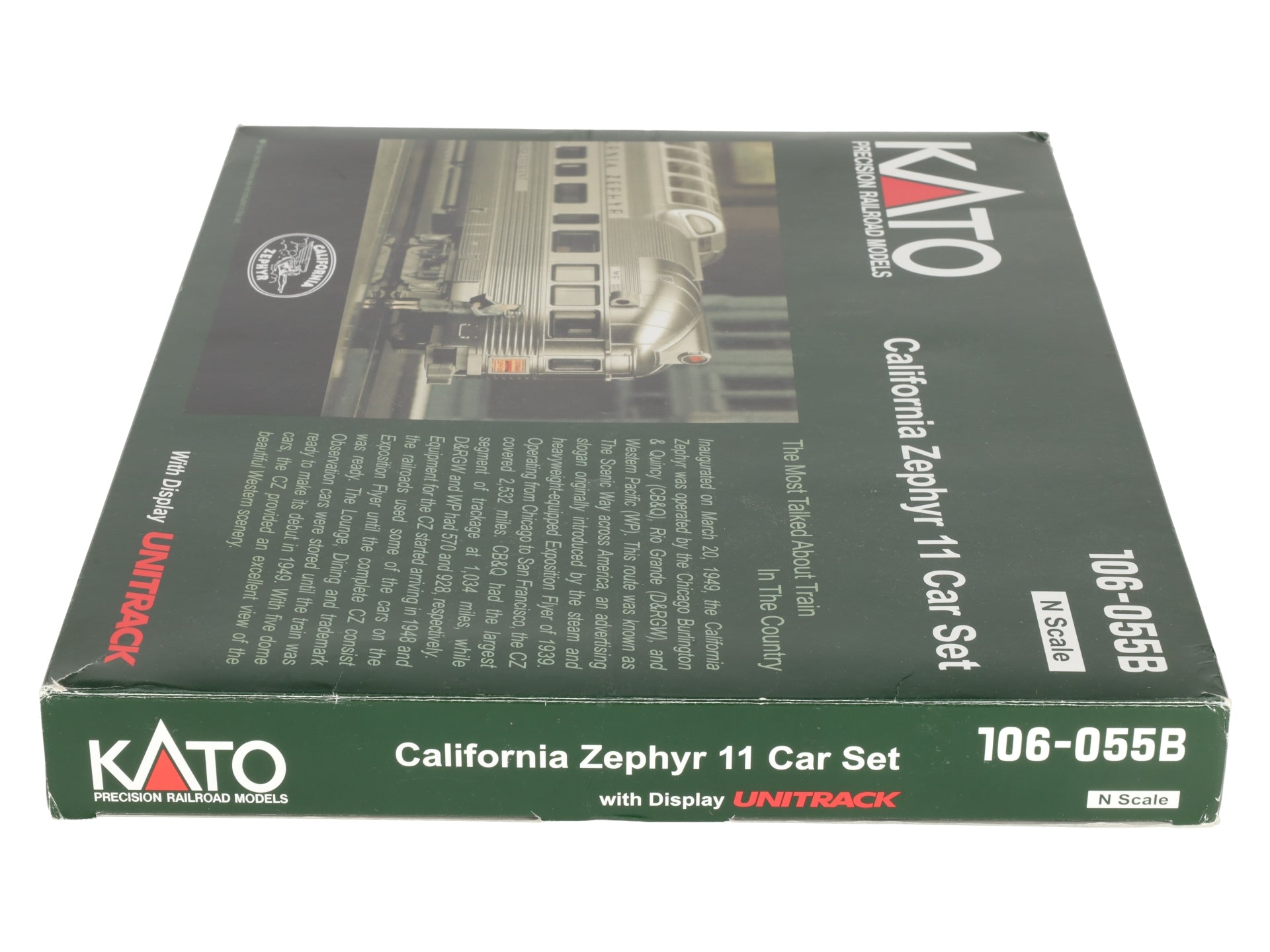 Kato 106-055B California Zephyr N Gauge Diesel Passenger Train Set