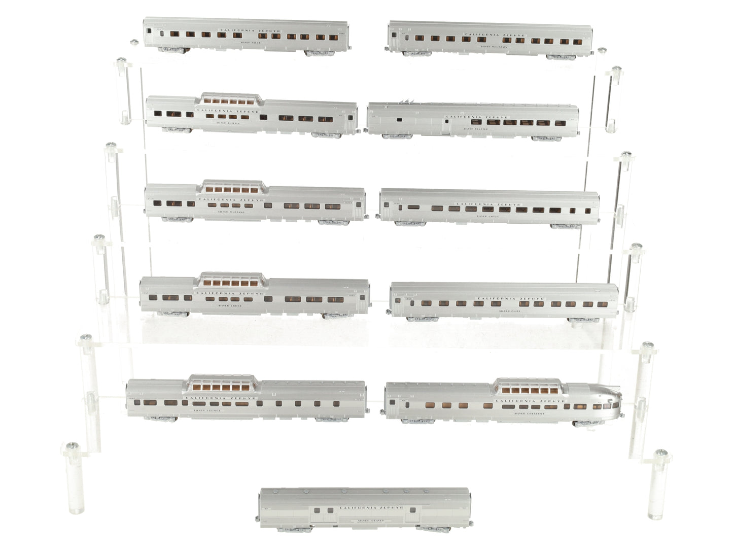 Kato 106-055B California Zephyr N Gauge Diesel Passenger Train Set LN/Box