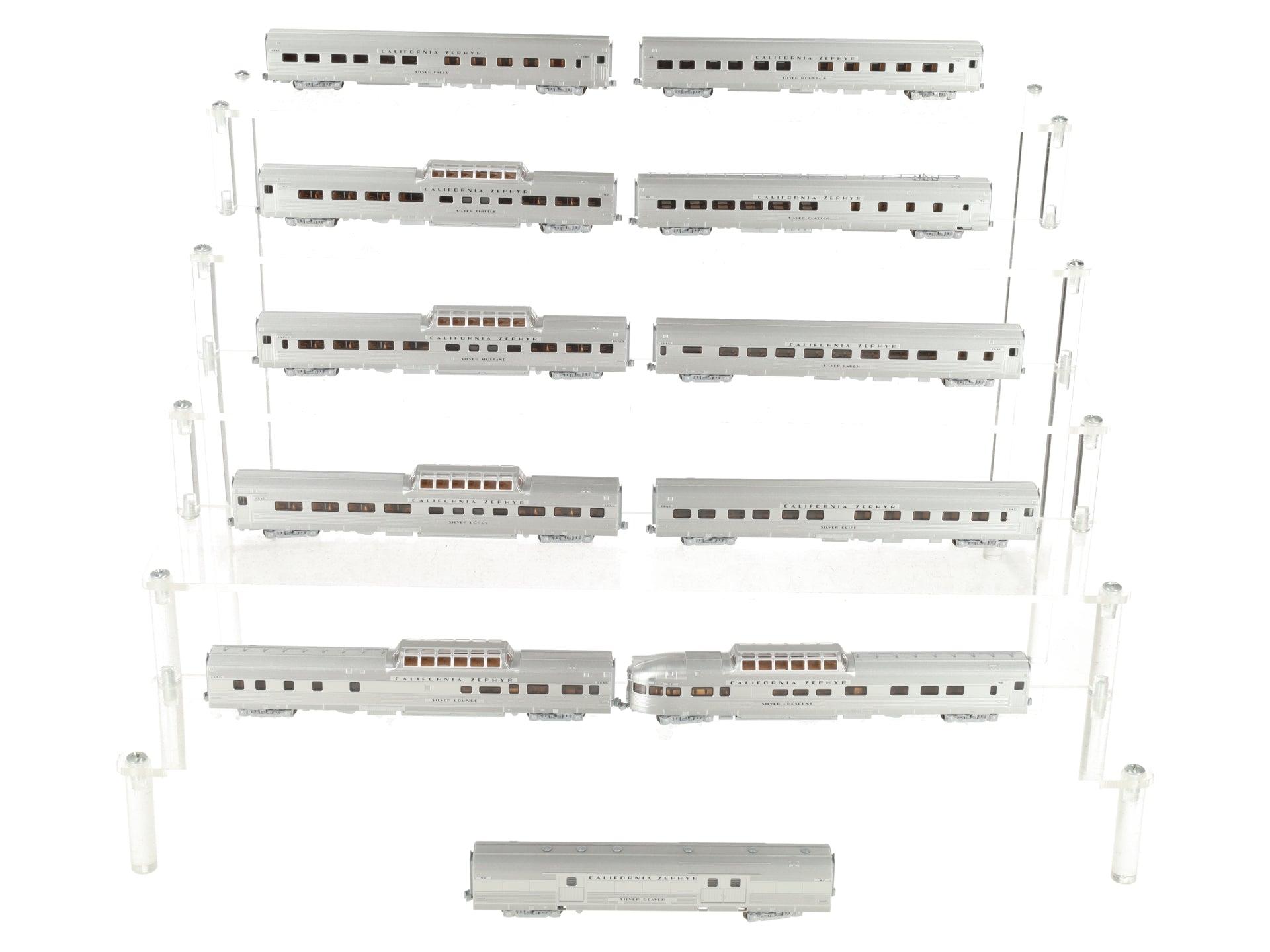 Kato 106-055B California Zephyr N Gauge Diesel Passenger Train Set LN/Box