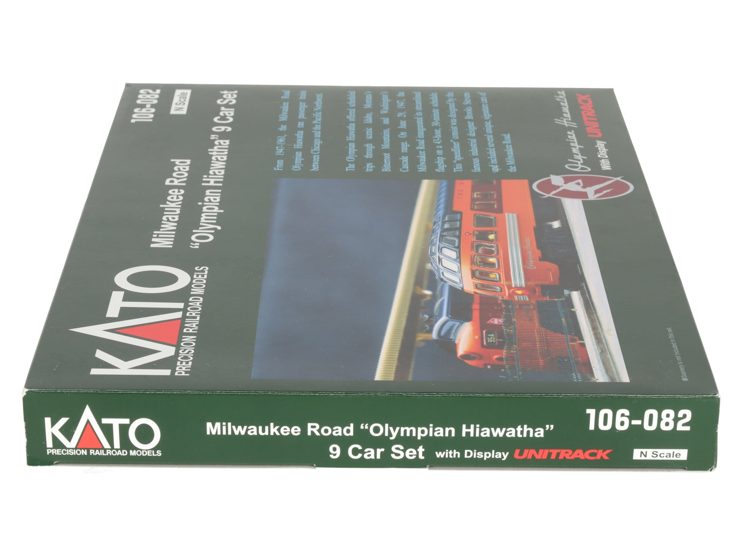 Kato 106-082 N Milwaukee Road Olympian Hiawatha Passenger Car Set (Set of 9) LN/Box