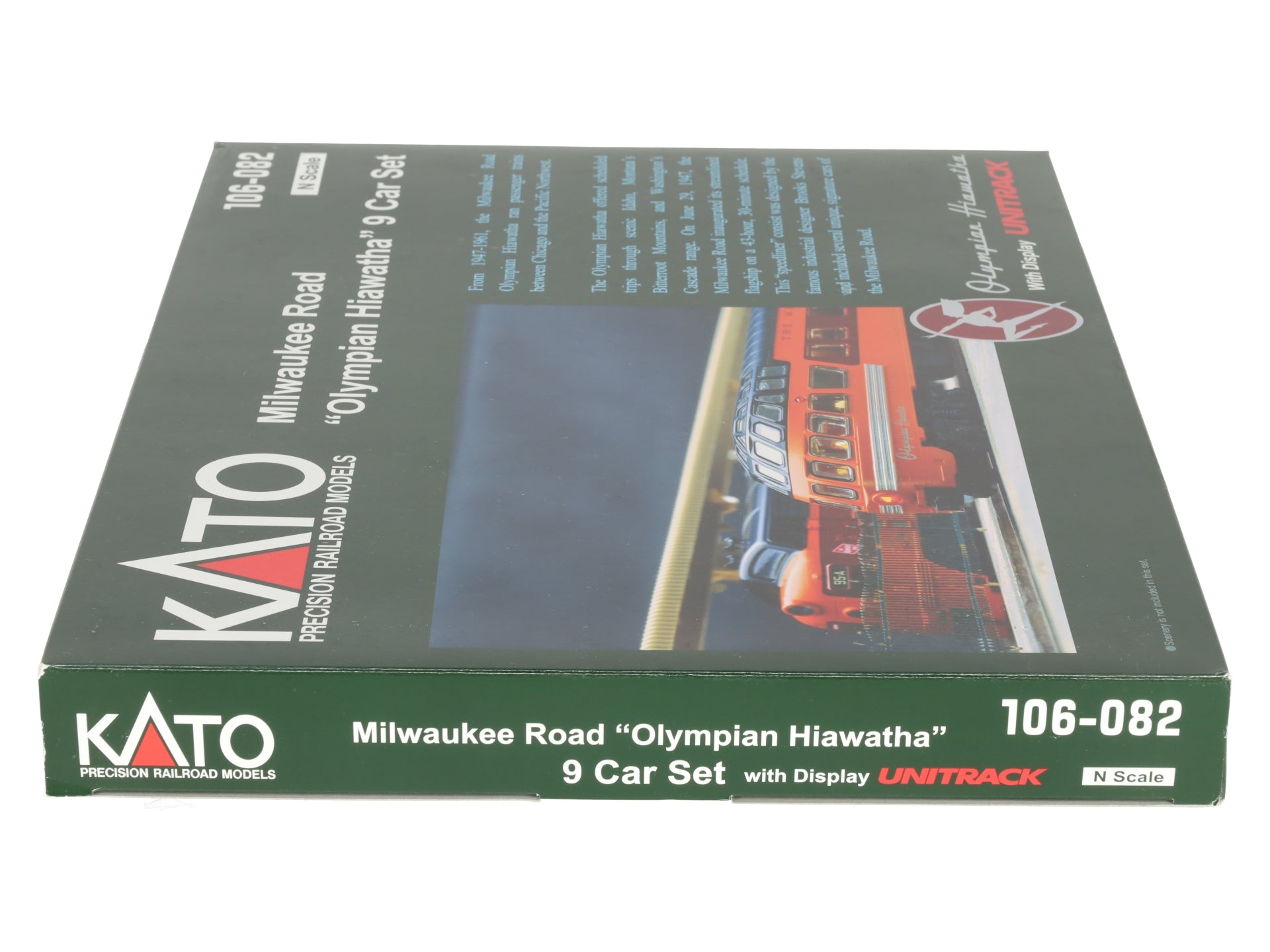 Kato 106-082 N Milwaukee Road Olympian Hiawatha Passenger Car Set (Set of 9) LN/Box