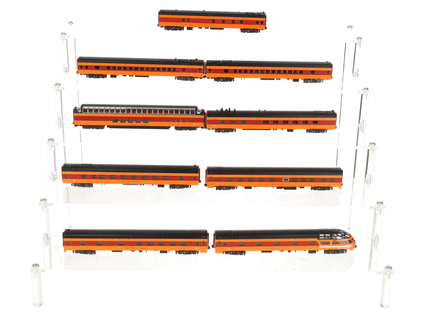 Kato 106-082 N Milwaukee Road Olympian Hiawatha Passenger Car Set (Set of 9) LN/Box