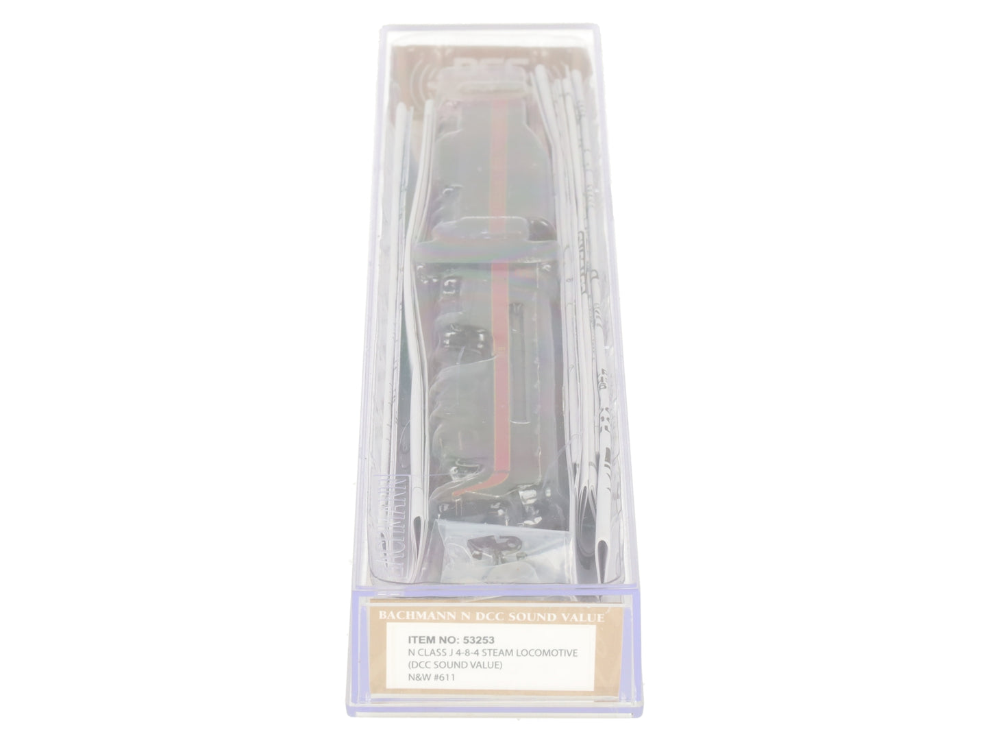 Bachmann 53253 N N&W 4-8-4 Class J Steam Locomotive with DCC & Sound #611 EX/Box