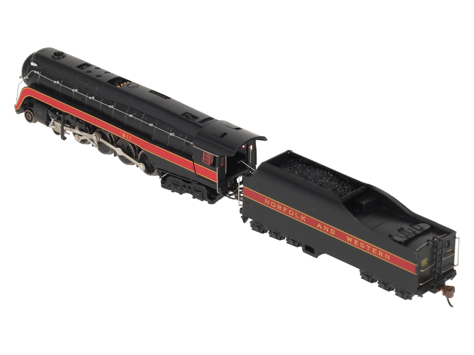 Bachmann 53253 N N&W 4-8-4 Class J Steam Locomotive with DCC & Sound #611 EX/Box