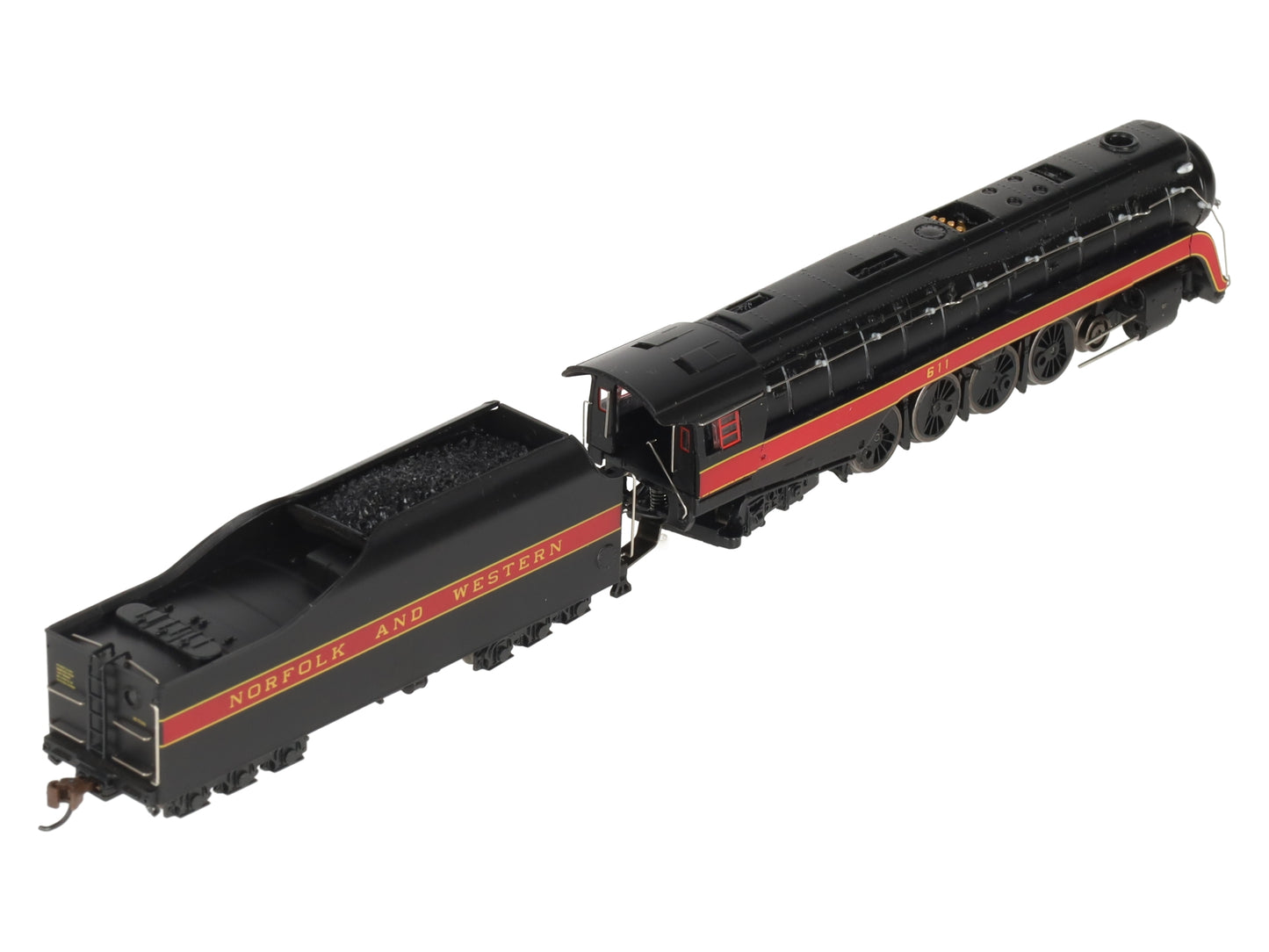 Bachmann 53253 N N&W 4-8-4 Class J Steam Locomotive with DCC & Sound #611 EX/Box