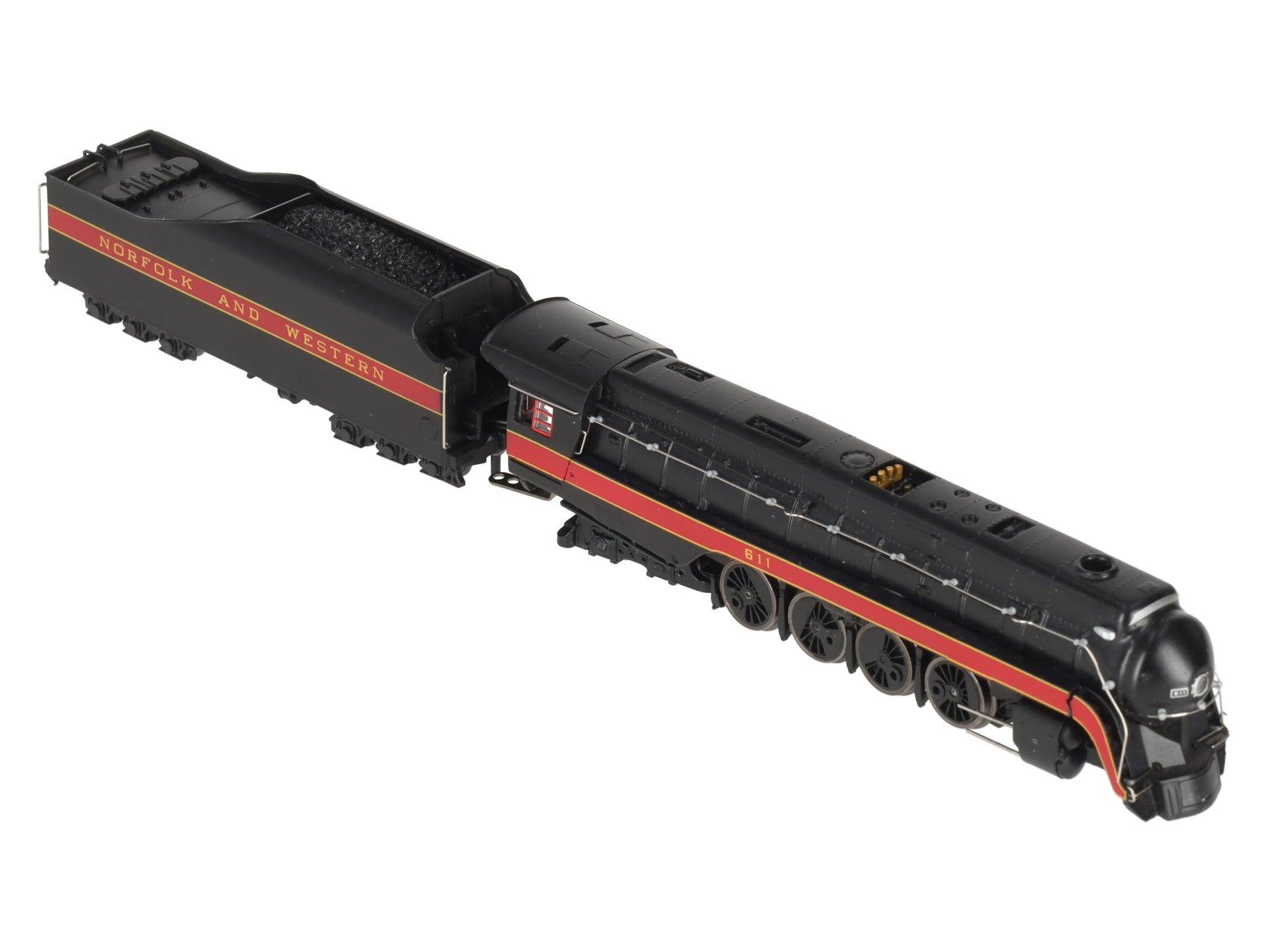 Bachmann 53253 N N&W 4-8-4 Class J Steam Locomotive with DCC & Sound #611 EX/Box