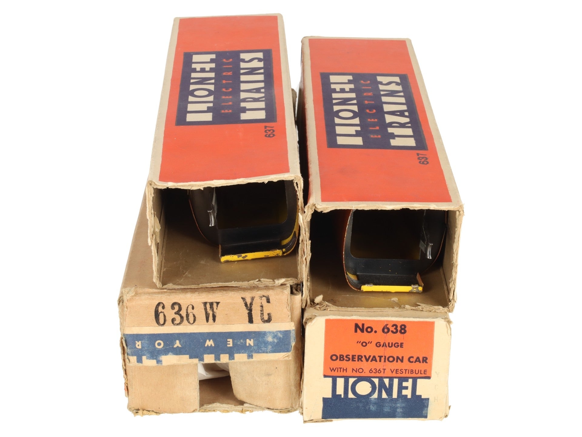 Lionel 636W Vintage O Prewar Union Pacific City of Denver Streamliner Set VG/Box