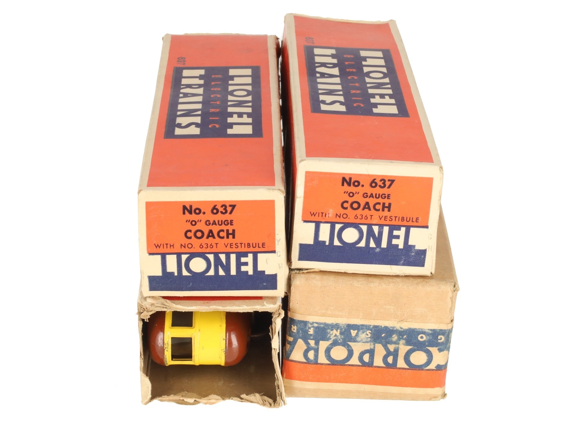 Lionel 636W Vintage O Prewar Union Pacific City of Denver Streamliner Set VG/Box