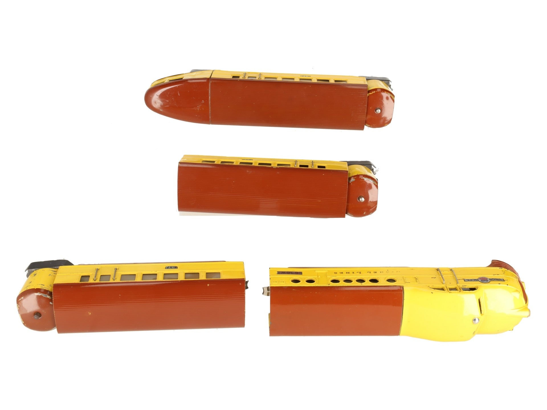 Lionel 636W Vintage O Prewar Union Pacific City of Denver Streamliner Set VG/Box