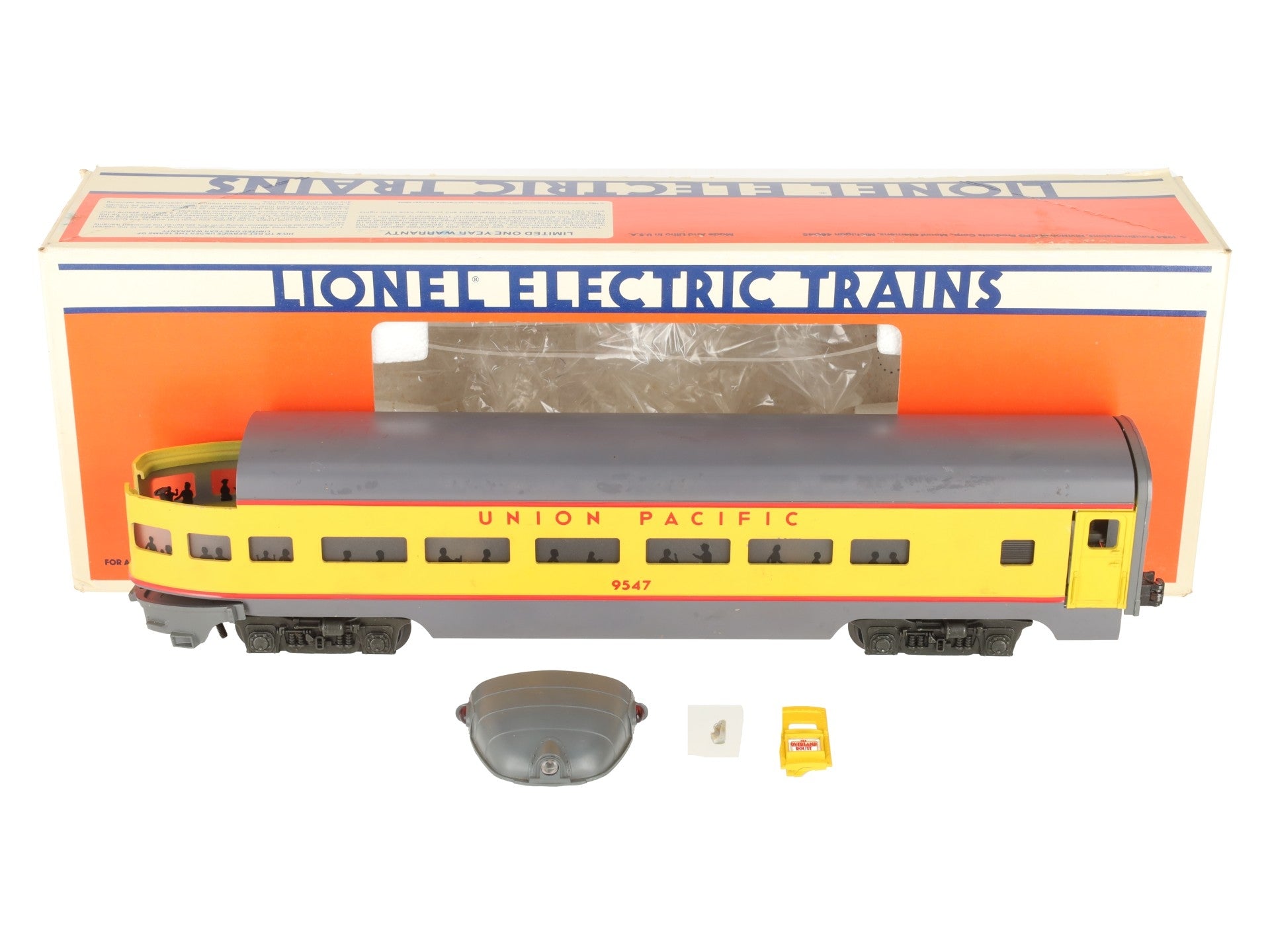 Lionel 6-9547 O Gauge Union Pacific Smooth Side Observation Car #9547/Box