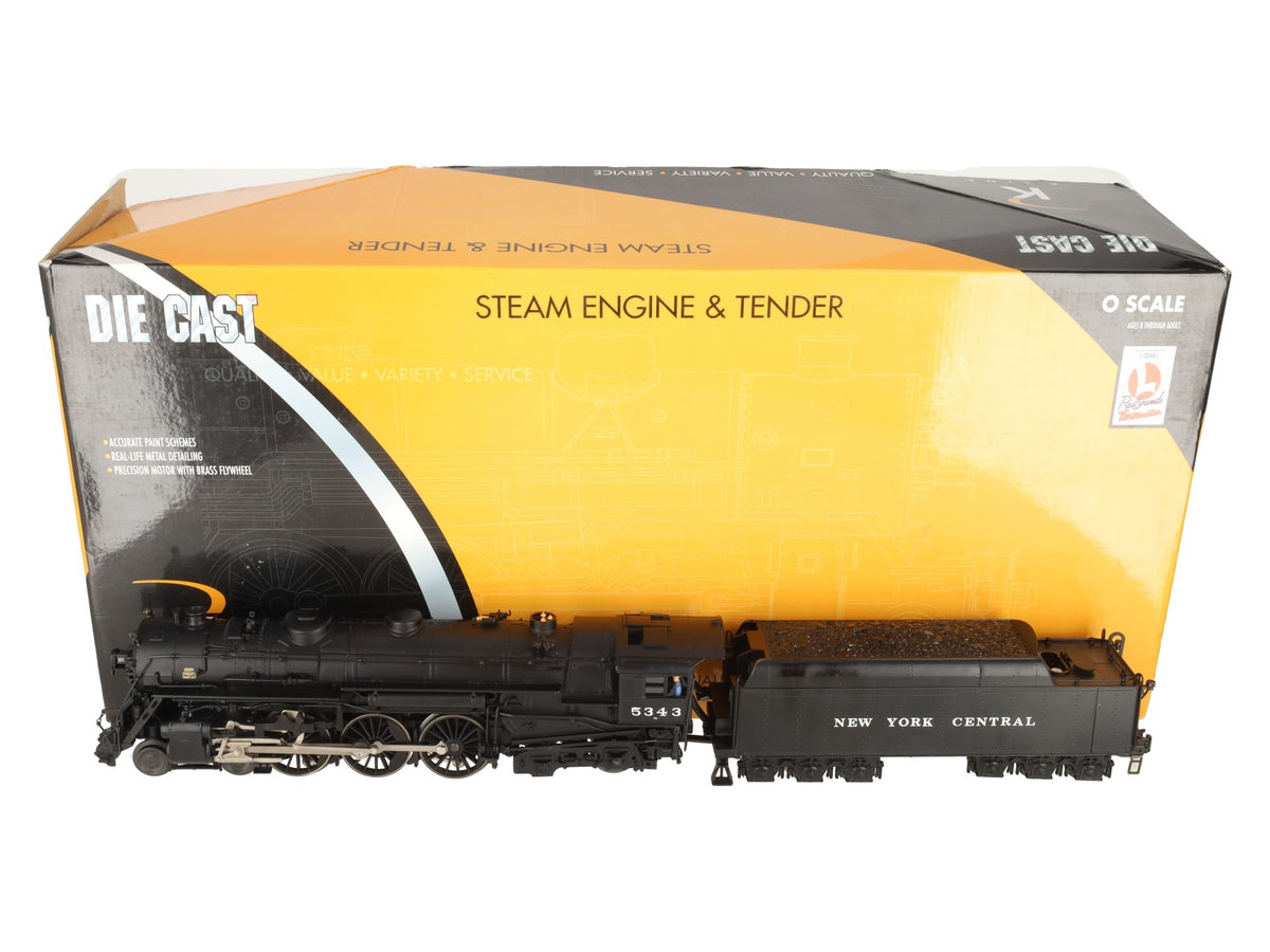 K-Line K3270-5343S O New York Central J1e Hudson Steam Locomotive & Tender #5343 LN/Box