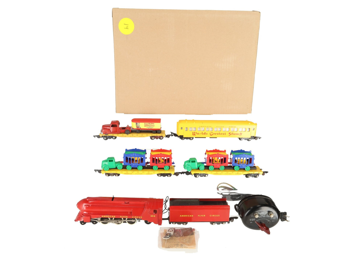 American Flyer 5002T Vintage S Circus Train Set EX