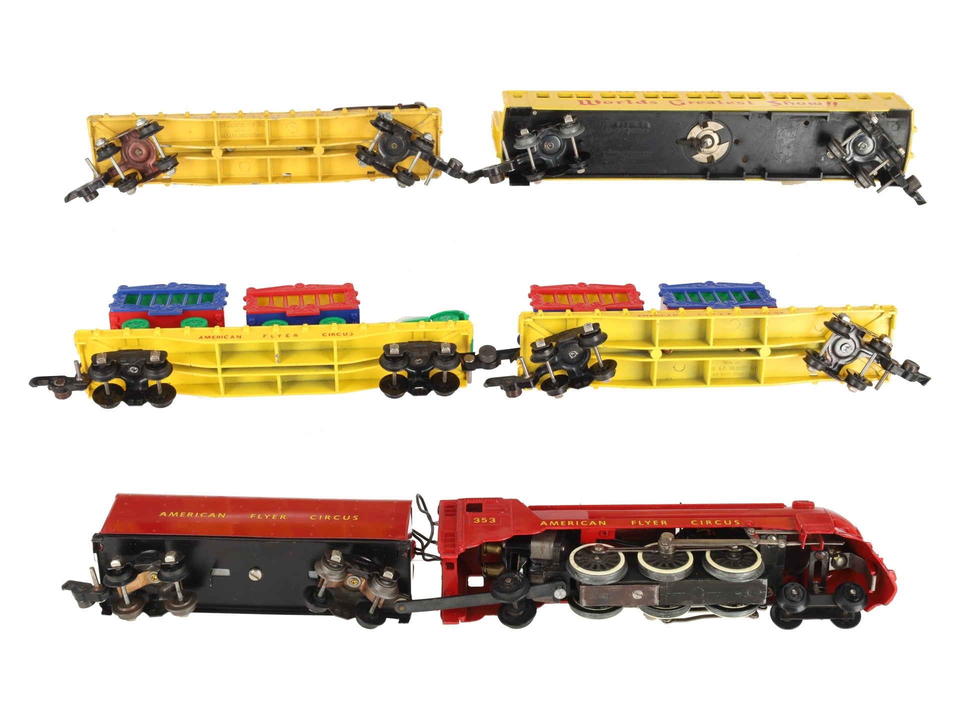 American Flyer 5002T Vintage S Circus Train Set EX