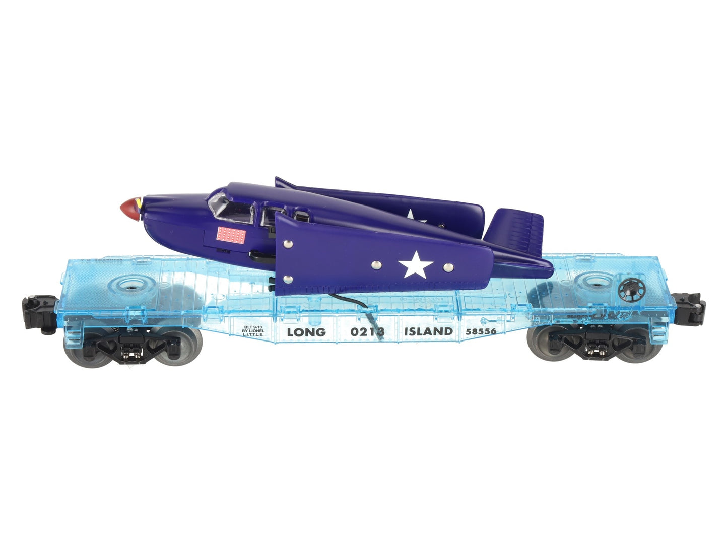 Lionel 6-58556 O Gauge Long Island TTLE Flatcar with WWII Navy Aircraft LN/Box