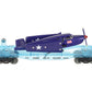 Lionel 6-58556 O Gauge Long Island TTLE Flatcar with WWII Navy Aircraft LN/Box