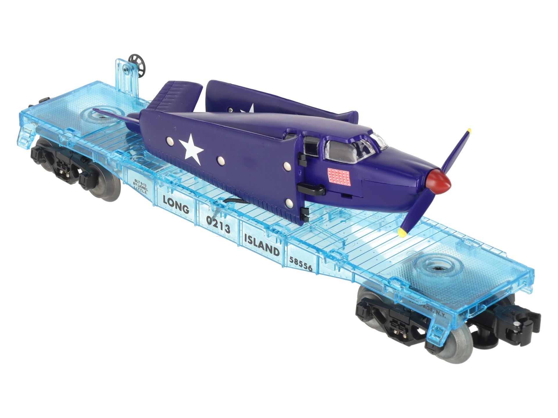 Lionel 6-58556 O Gauge Long Island TTLE Flatcar with WWII Navy Aircraft LN/Box