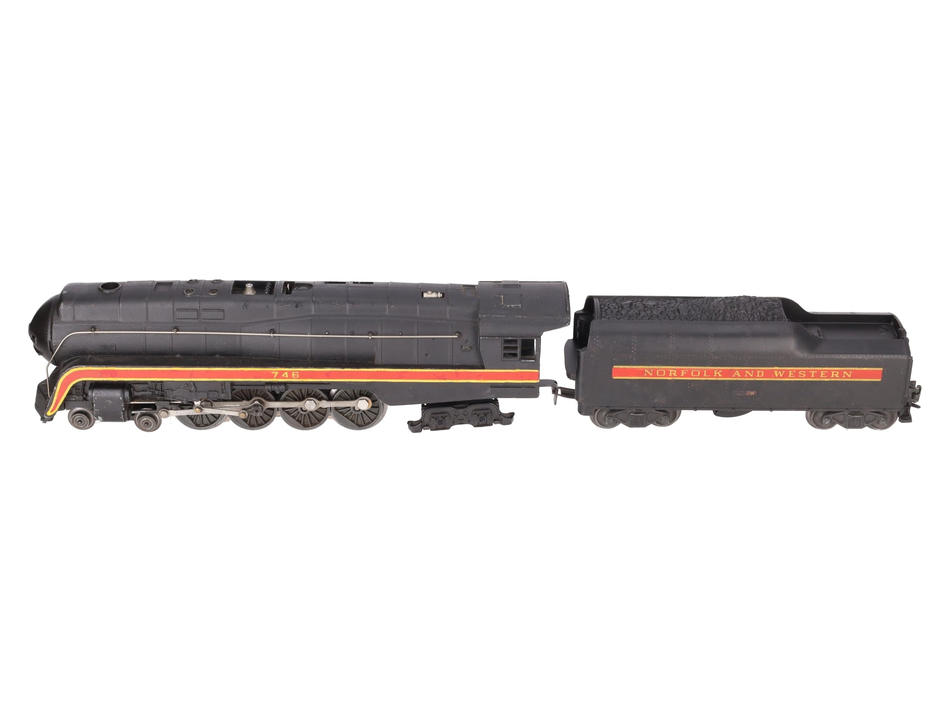 Lionel 746 Vintage O N&W J Class 4-8-4 Steam Locomotive & 746W Tender