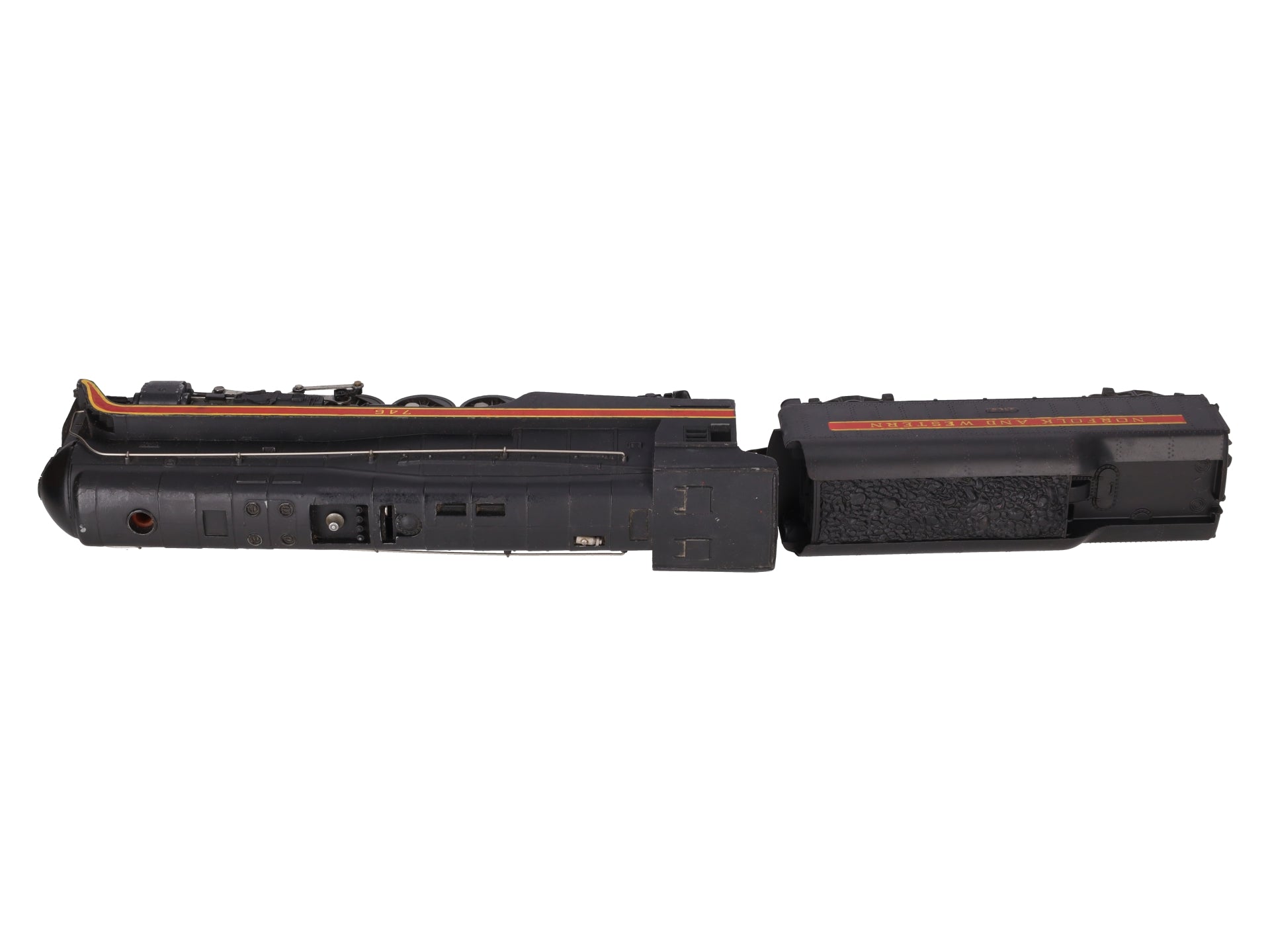 Lionel 746 Vintage O N&W J Class 4-8-4 Steam Locomotive & 746W Tender
